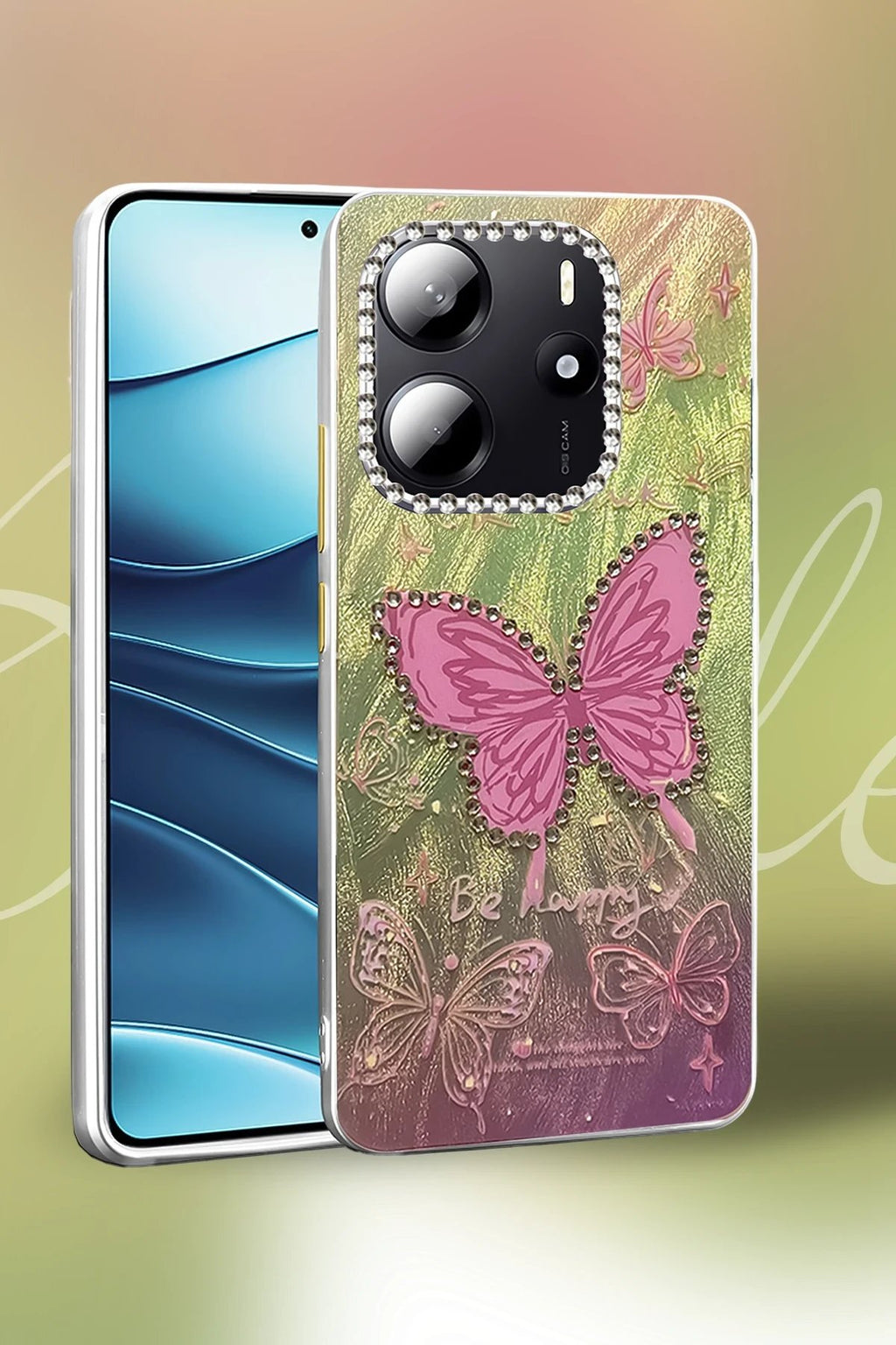 Xiaomi Redmi Note 14 4G Kılıf Blade Aynalı Desenli Kapak - Desen 2-(5796)