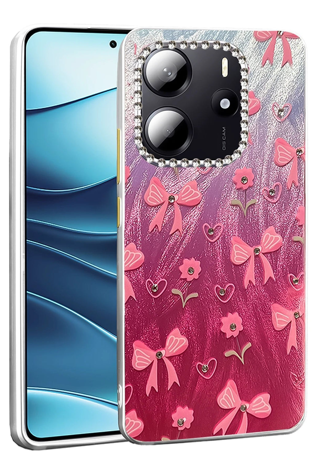 Xiaomi Redmi Note 14 4G Kılıf Blade Aynalı Desenli Kapak - Desen 3-(5796)