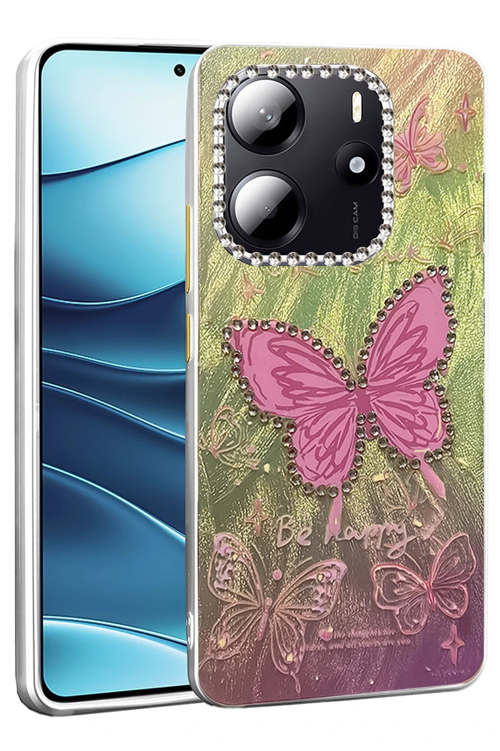 Xiaomi Redmi Note 14 4G Kılıf Blade Aynalı Desenli Kapak - Desen 5-(5796)