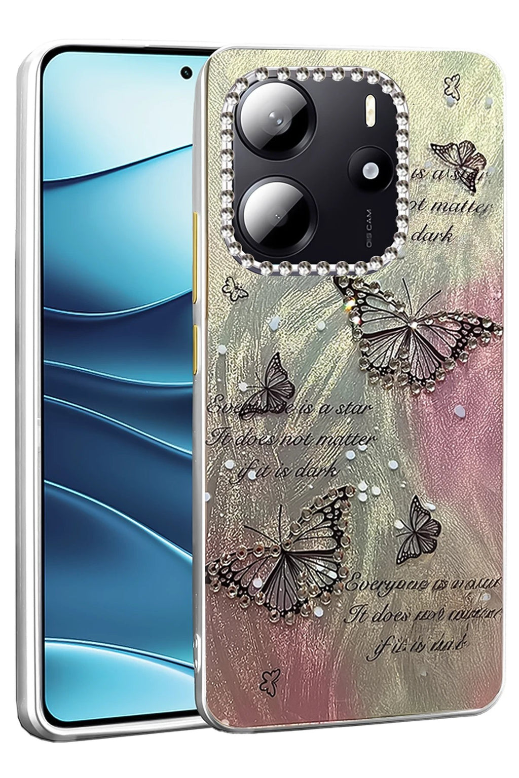 Xiaomi Redmi Note 14 4G Kılıf Blade Aynalı Desenli Kapak - Desen 6-(5796)