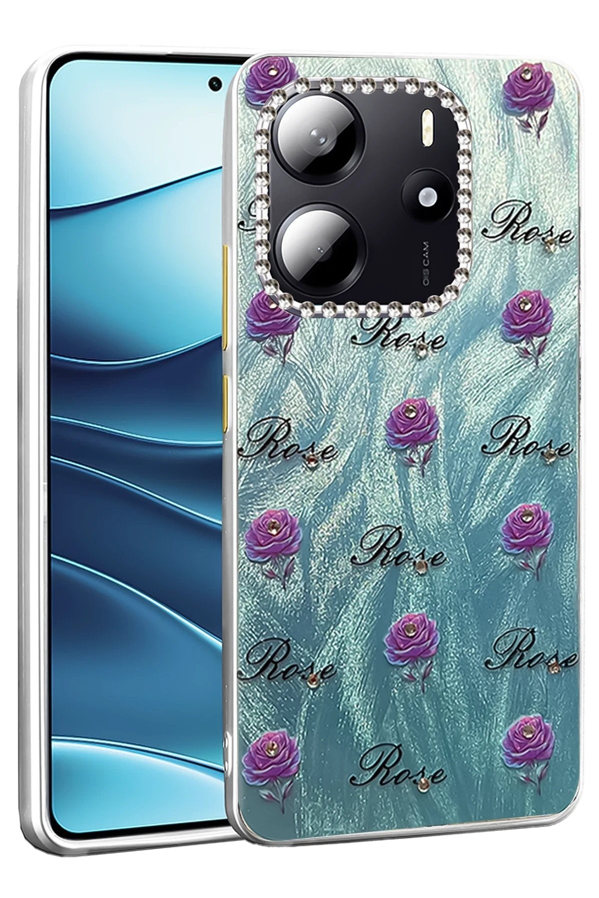 Xiaomi Redmi Note 14 4G Kılıf Blade Aynalı Desenli Kapak - Desen 9-(5796)