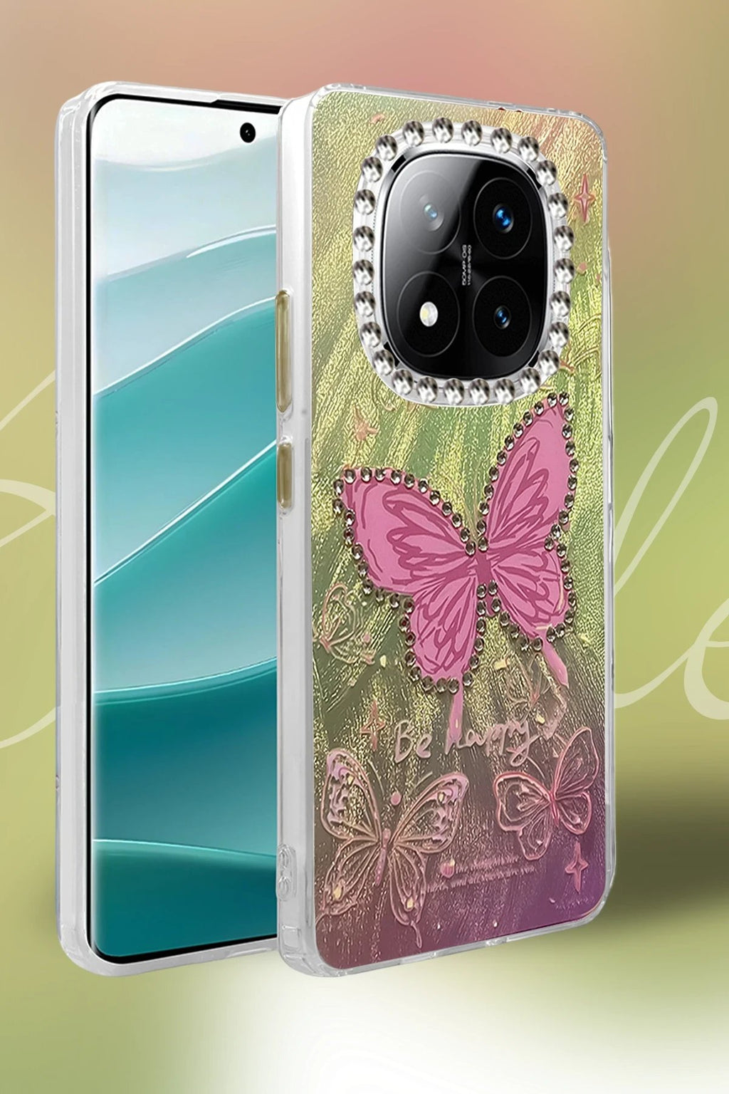 Xiaomi Redmi Note 14 Pro 4G Kılıf Blade Aynalı Desenli Kapak - Desen 4-(5796)