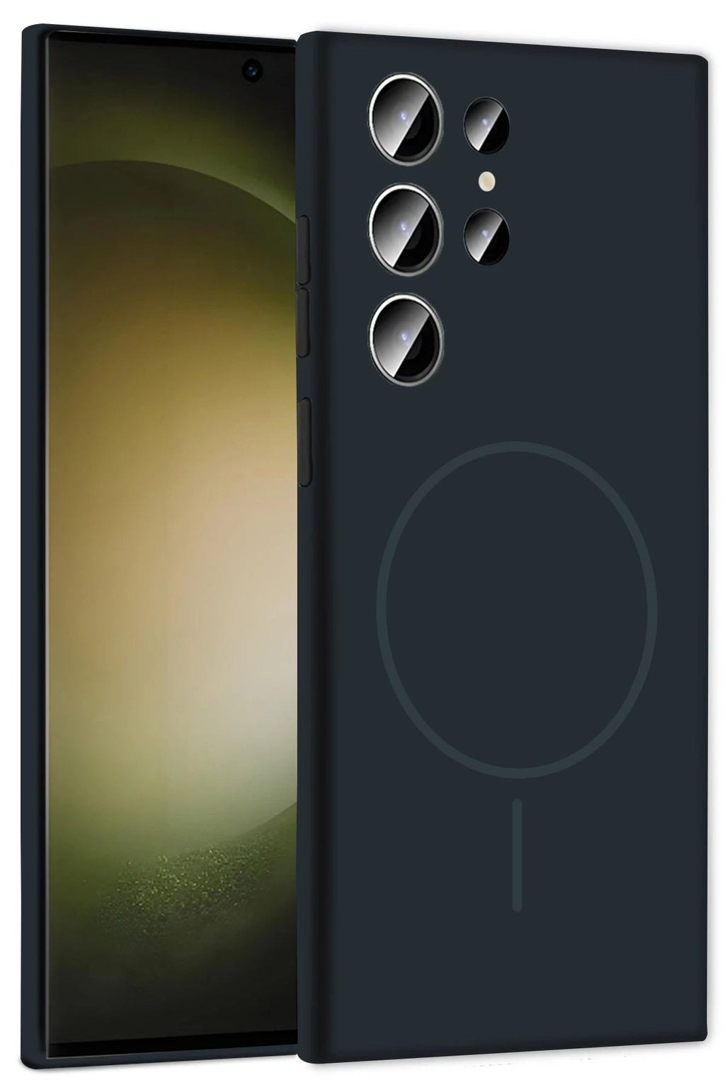 Samsung Galaxy S24 Ultra Kılıf Jully Magsafe Kapak - Füme-(5796)