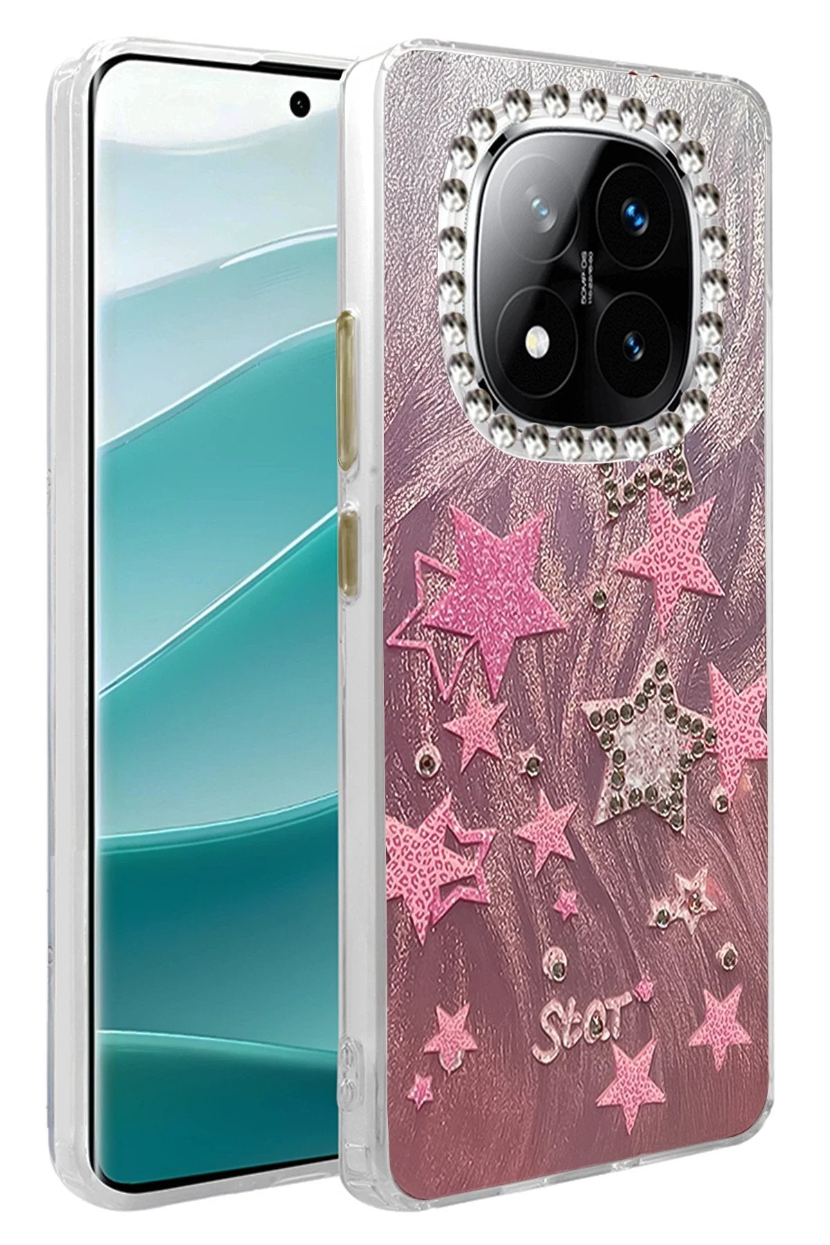 Xiaomi Redmi Note 14 Pro 5G Kılıf Blade Aynalı Desenli Kapak - Desen 7-(5796)