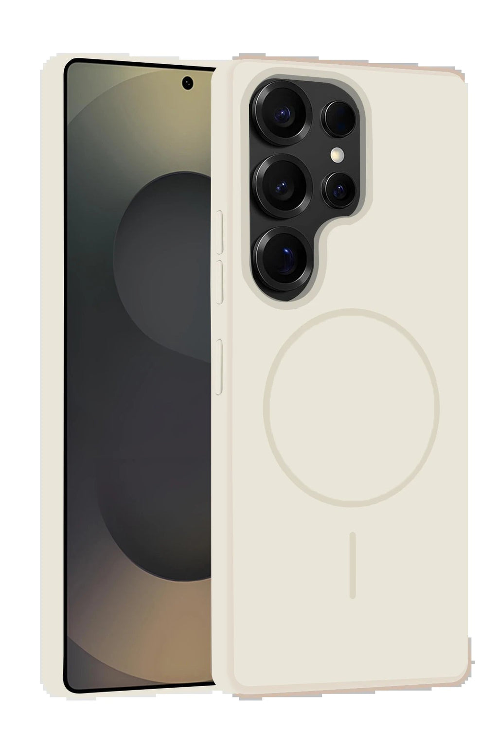 Samsung Galaxy S25 Ultra Kılıf Jully Magsafe Kapak - Pudra-(5796)