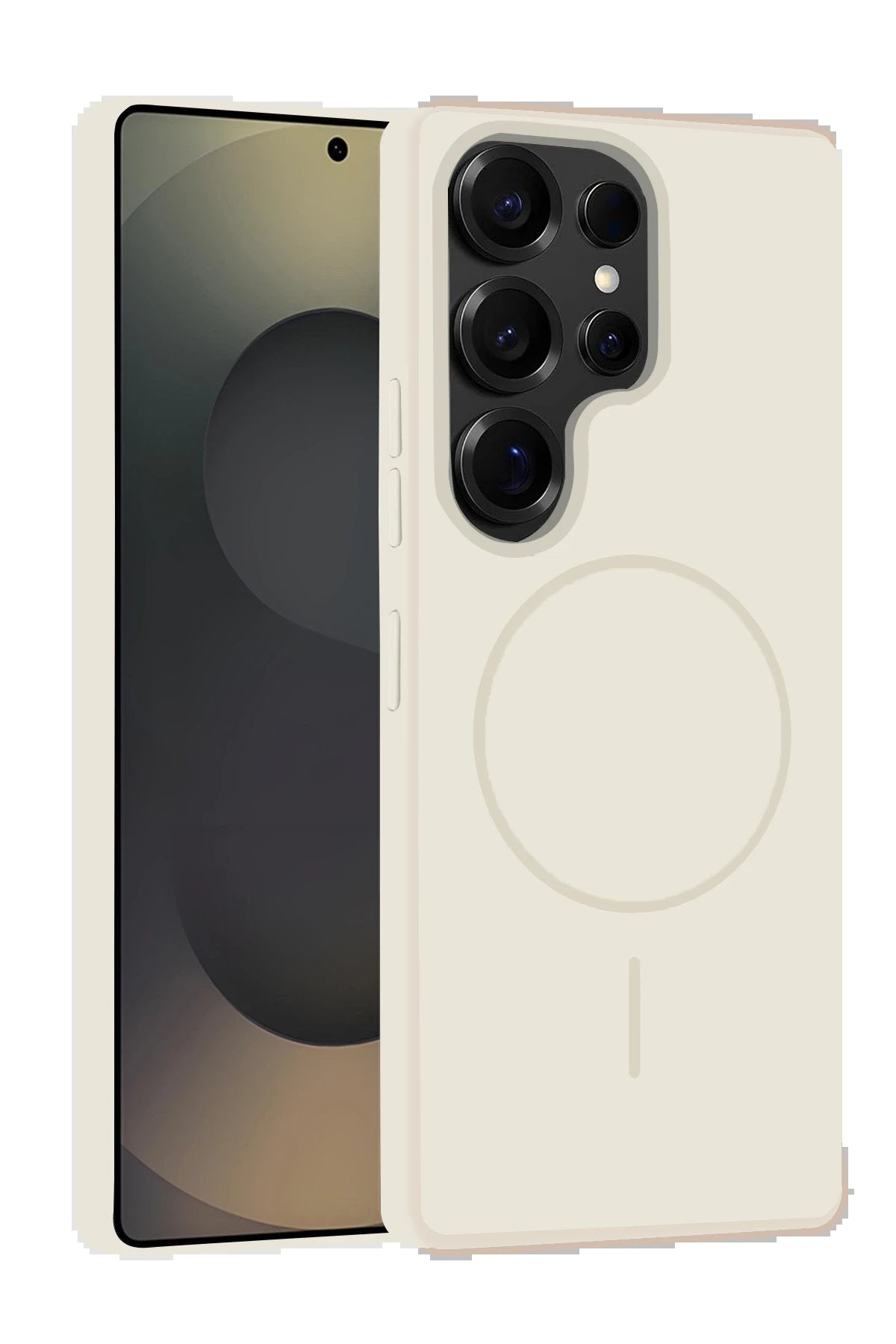 Samsung Galaxy S25 Ultra Kılıf Jully Magsafe Kapak - Pudra-(5796)