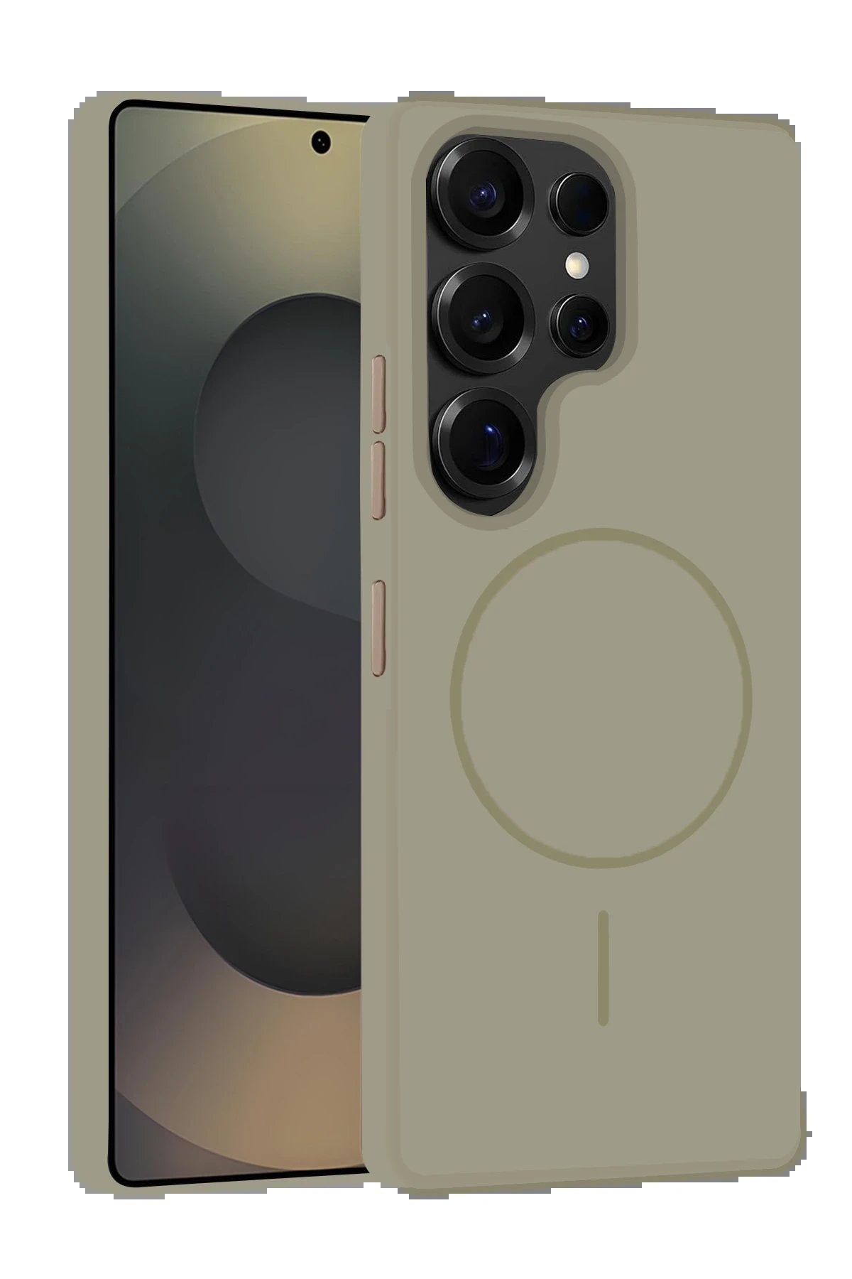 Samsung Galaxy S25 Ultra Kılıf Jully Magsafe Kapak - Çöl Titanyum-(5796)