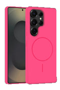 Samsung Galaxy S25 Ultra Kılıf Jully Magsafe Kapak - Fuşya-(5796)