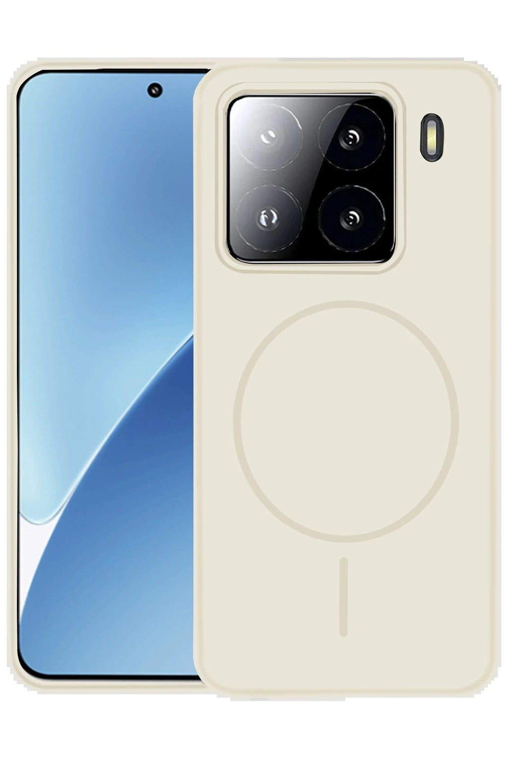 Xiaomi Mi 15 Kılıf Jully Magsafe Kapak - Pudra-(5796)