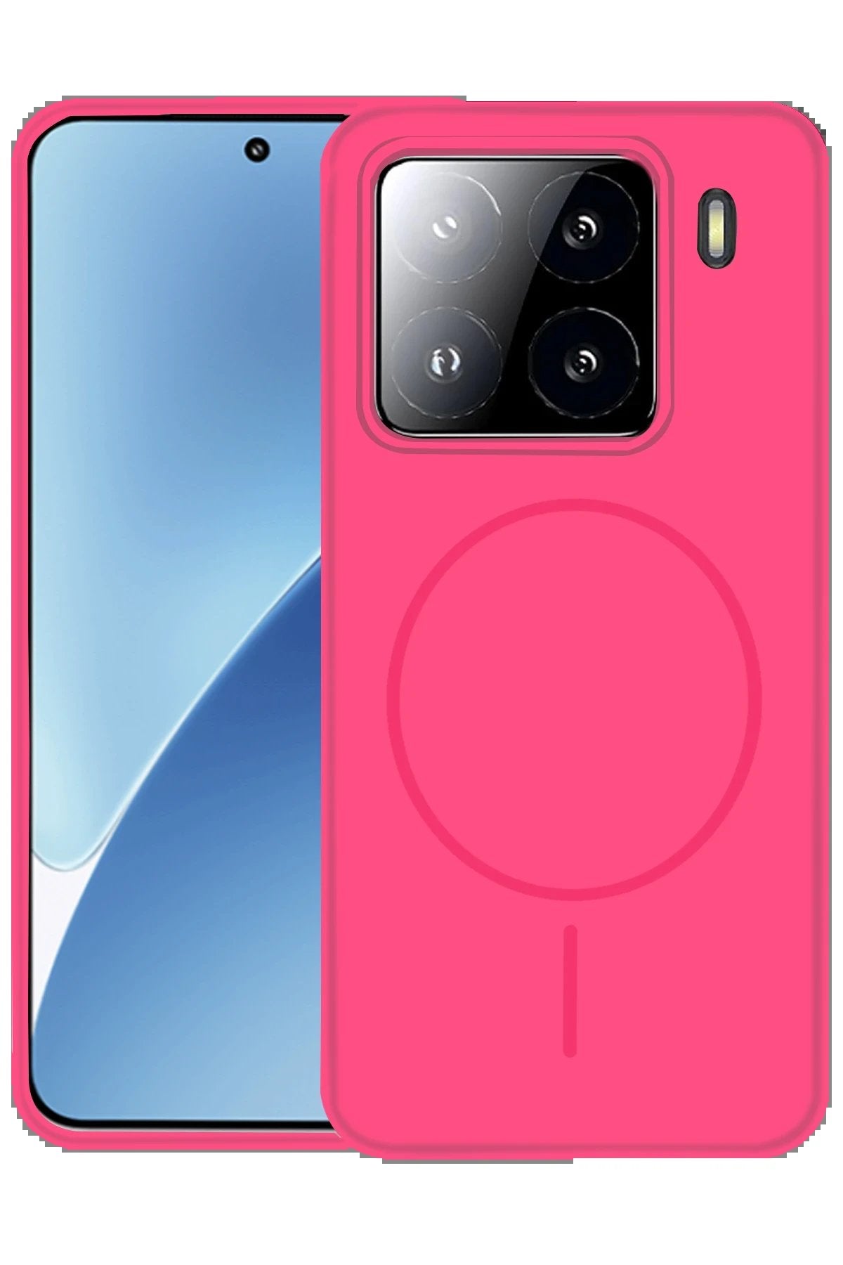 Xiaomi Mi 15 Kılıf Jully Magsafe Kapak - Fuşya-(5796)