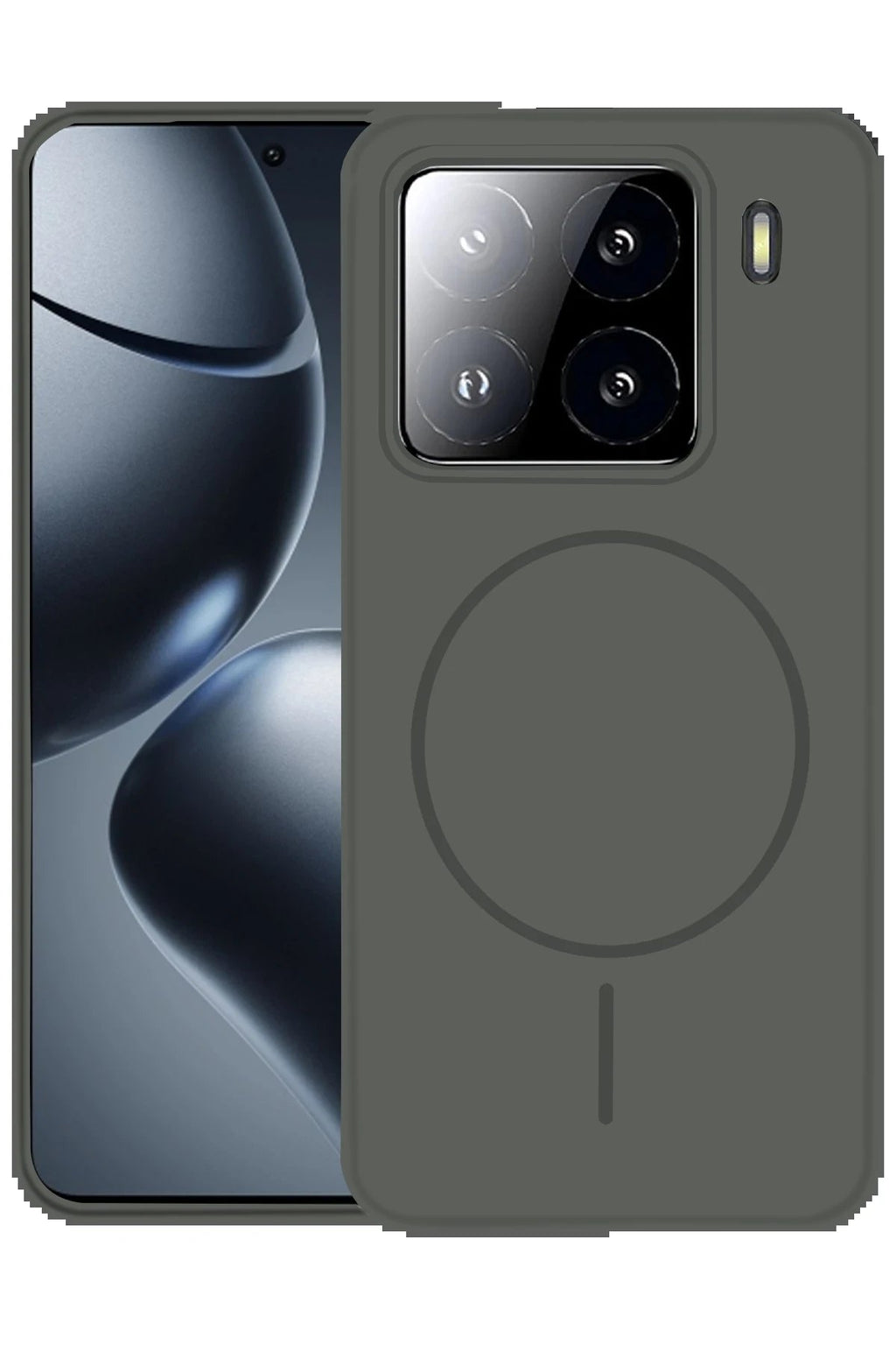 Xiaomi Mi 15 Pro Kılıf Jully Magsafe Kapak - Titan Gri-(5796)