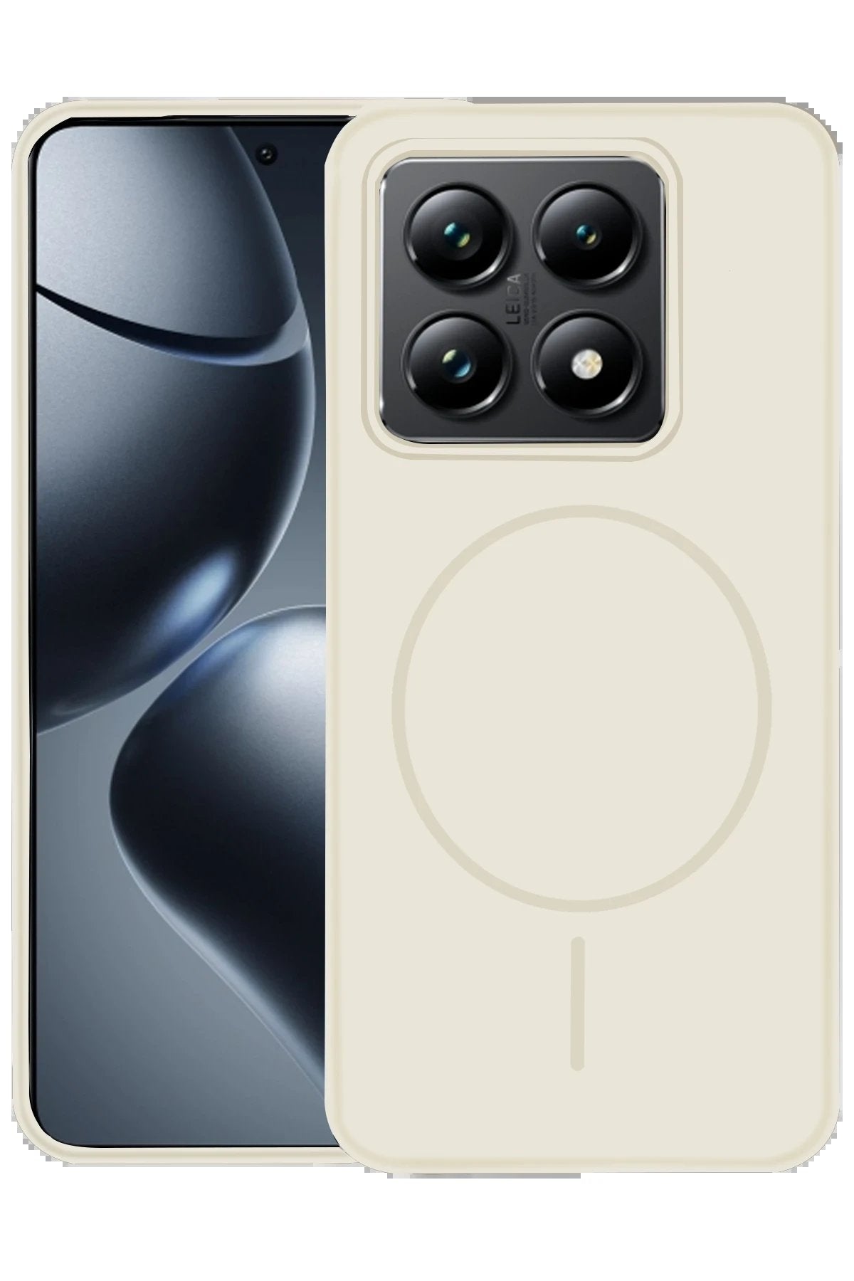 Xiaomi Mi 14T Pro Kılıf Jully Magsafe Kapak - Pudra-(5796)