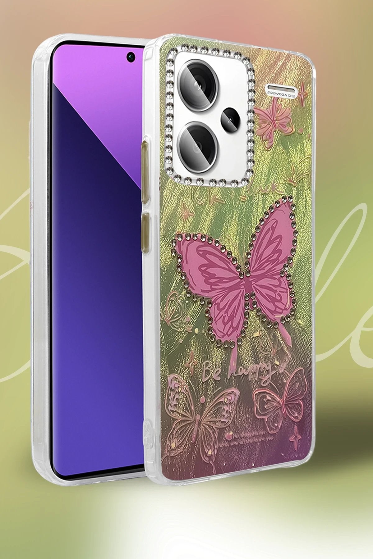 Xiaomi Redmi Note 13 Pro Plus Kılıf Blade Aynalı Desenli Kapak - Desen 5-(5796)