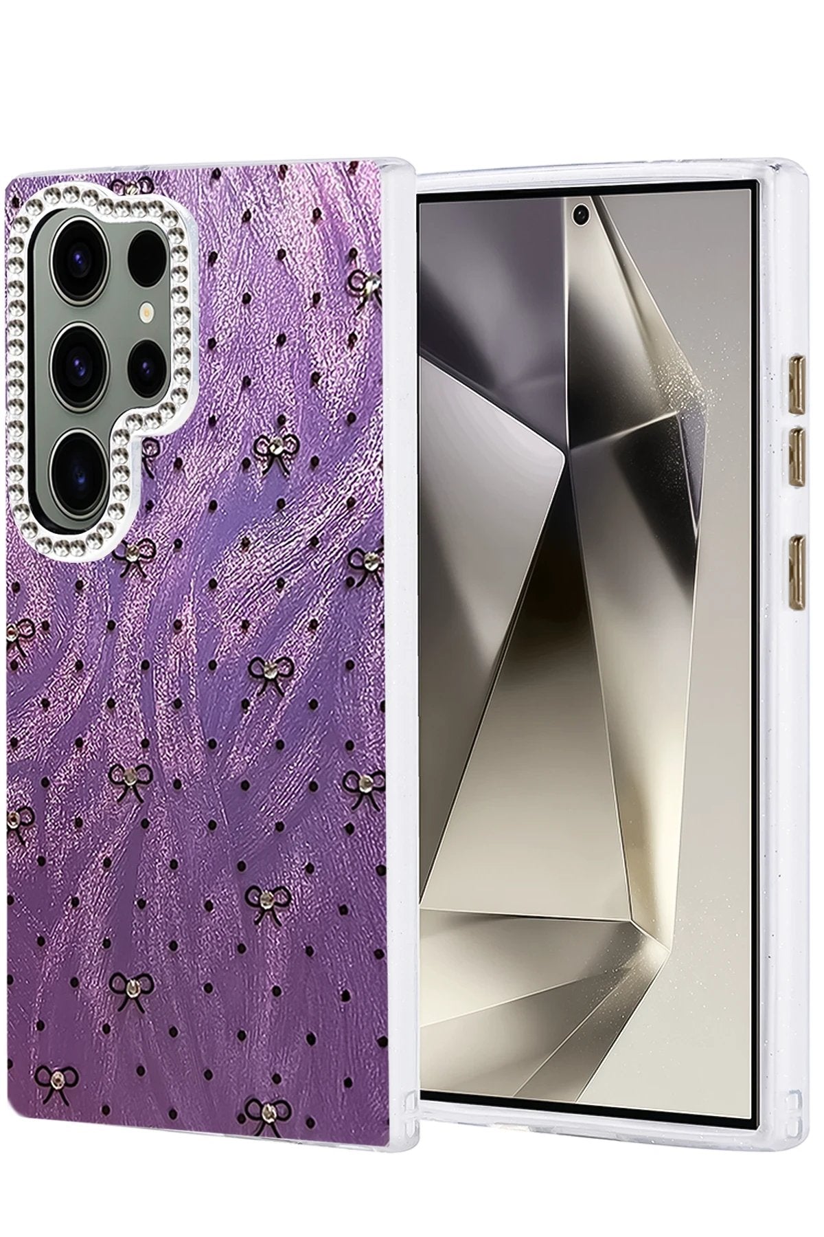 Samsung Galaxy S23 Ultra Kılıf Blade Aynalı Desenli Kapak - Desen 2-(5796)