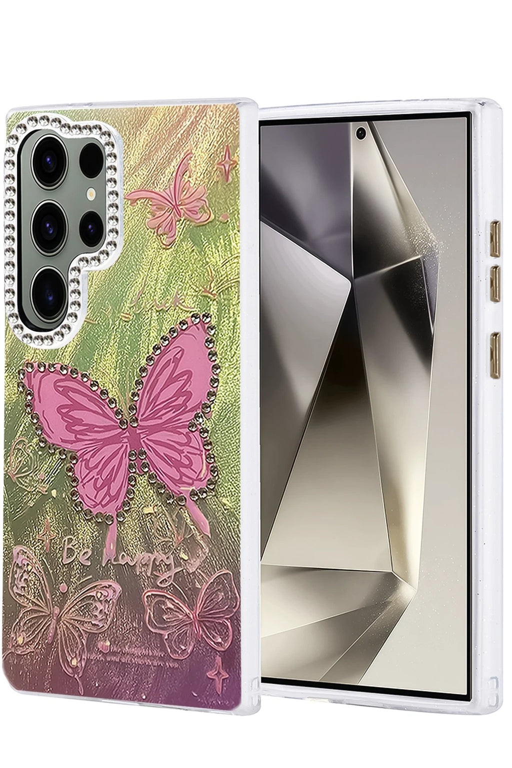 Samsung Galaxy S24 Ultra Kılıf Blade Aynalı Desenli Kapak - Desen 5-(5796)