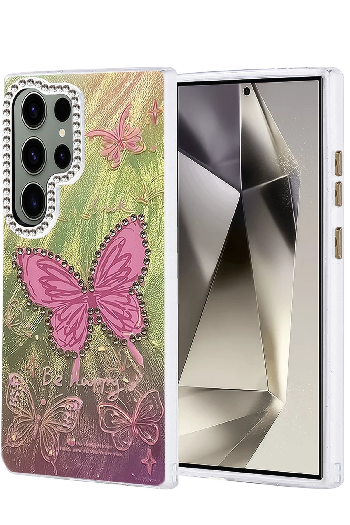 Samsung Galaxy S24 Ultra Kılıf Blade Aynalı Desenli Kapak - Desen 5-(5796)