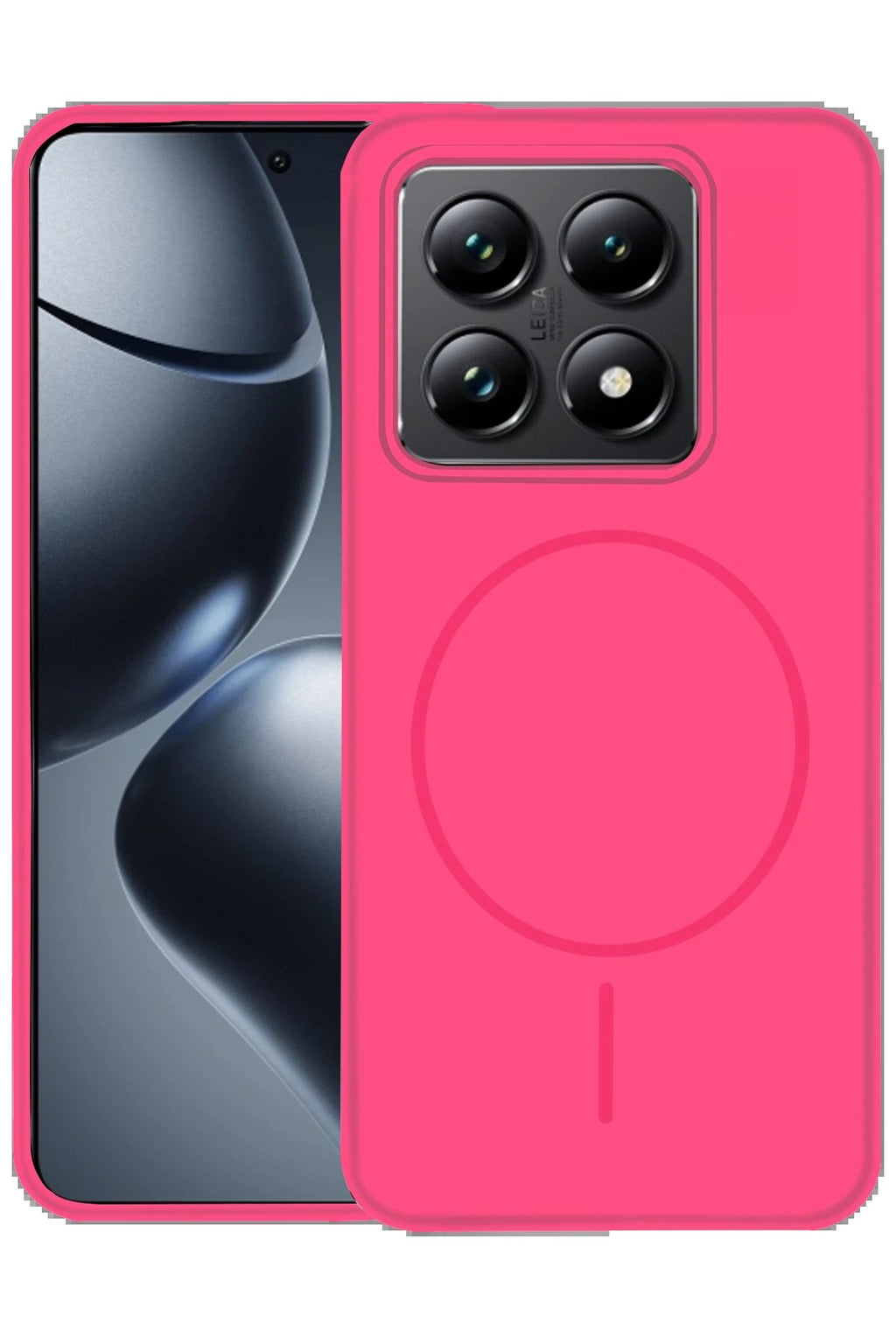 Xiaomi Mi 14T Pro Kılıf Jully Magsafe Kapak - Fuşya-(5796)