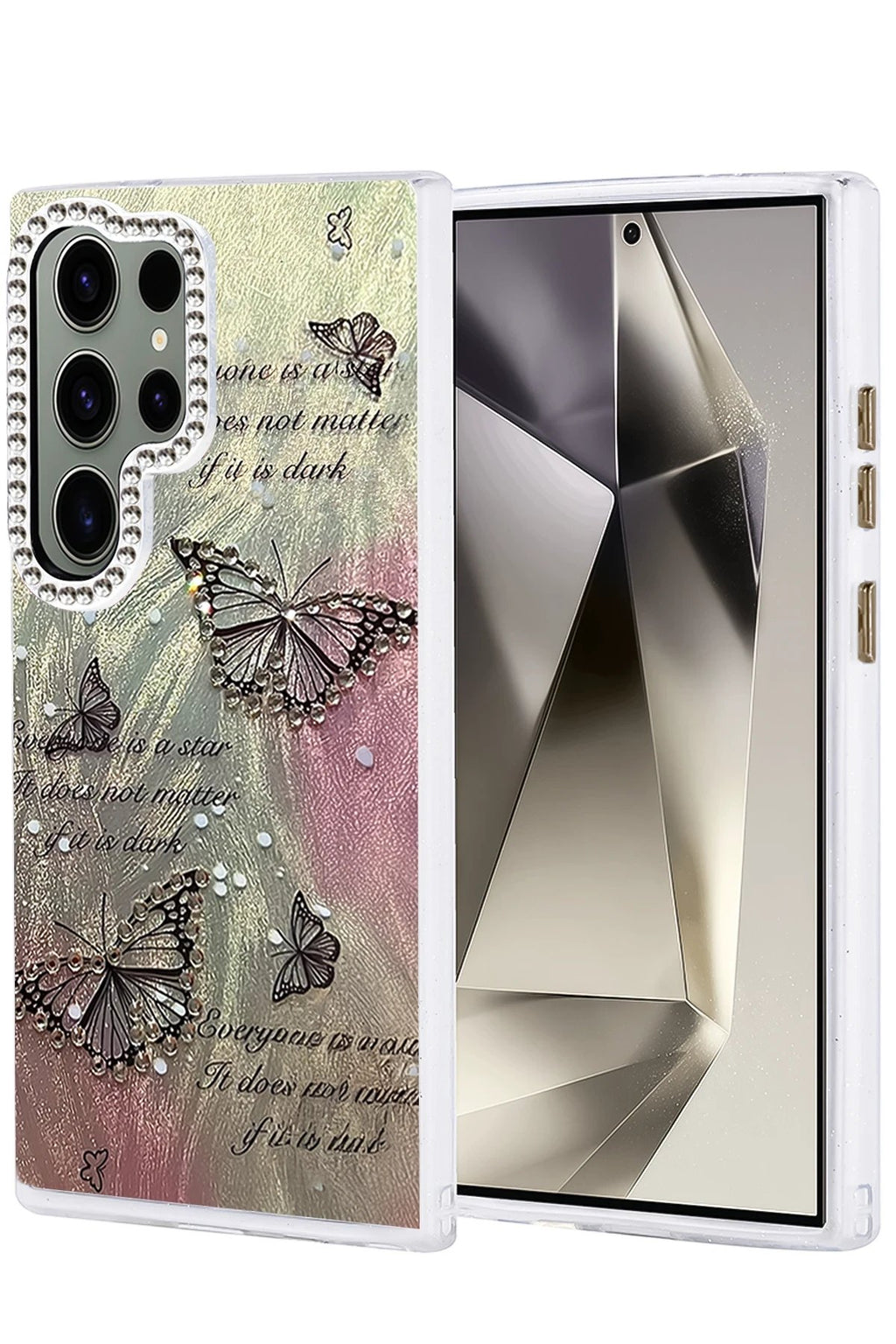 Samsung Galaxy S24 Ultra Kılıf Blade Aynalı Desenli Kapak - Desen 6-(5796)