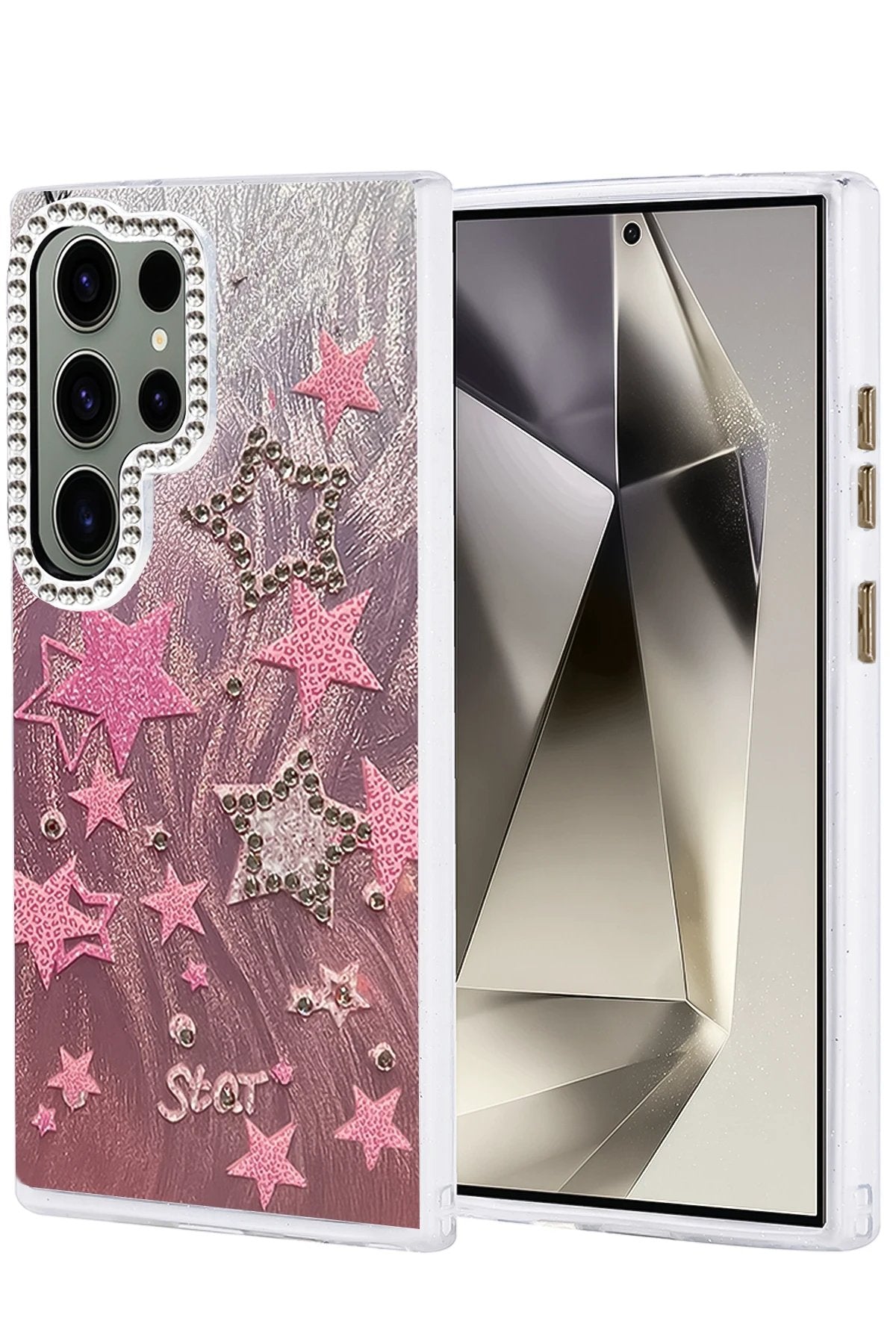 Samsung Galaxy S24 Ultra Kılıf Blade Aynalı Desenli Kapak - Desen 7-(5796)