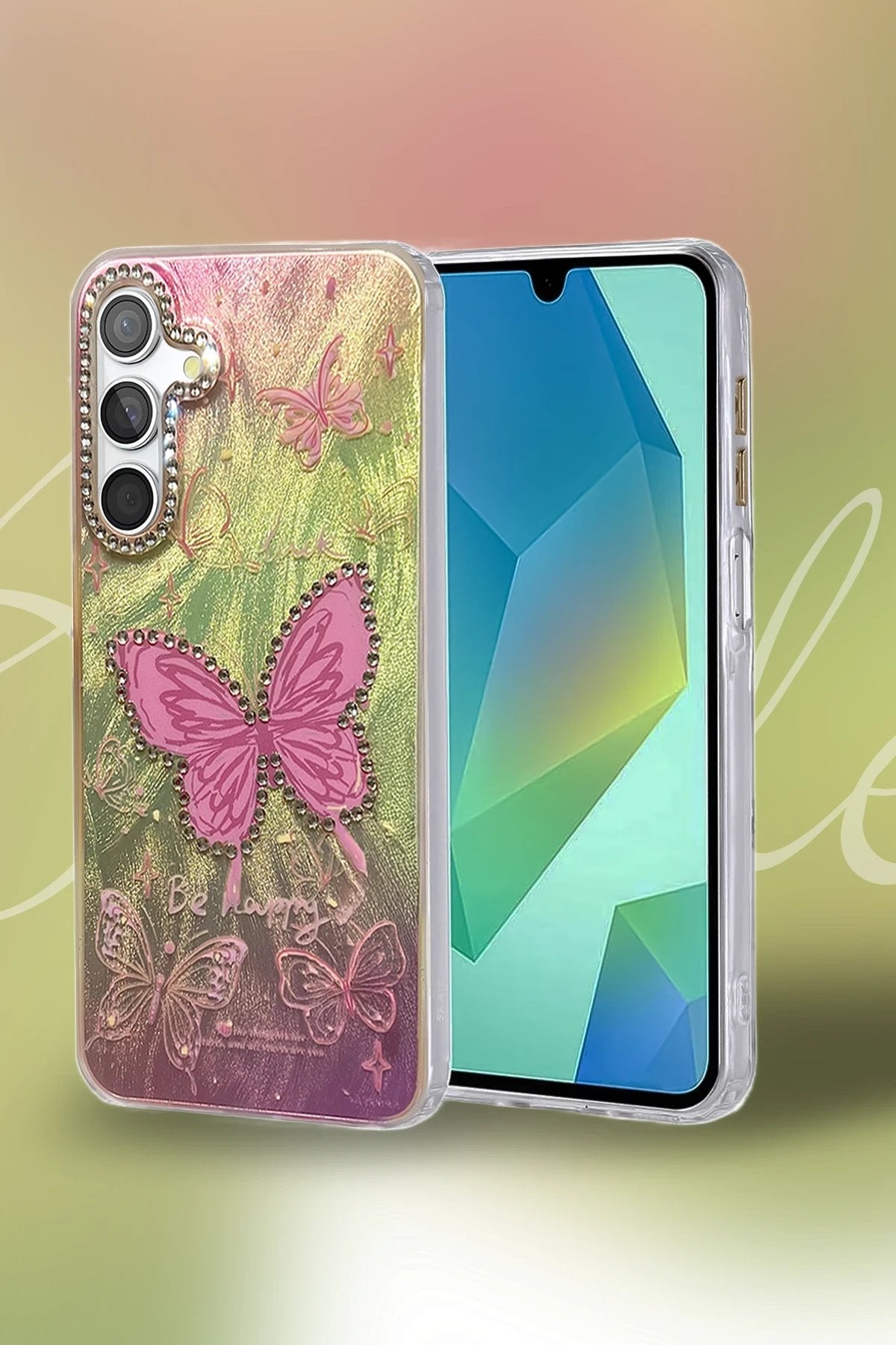 Samsung Galaxy A25 5G Kılıf Blade Aynalı Desenli Kapak - Desen 8-(5796)