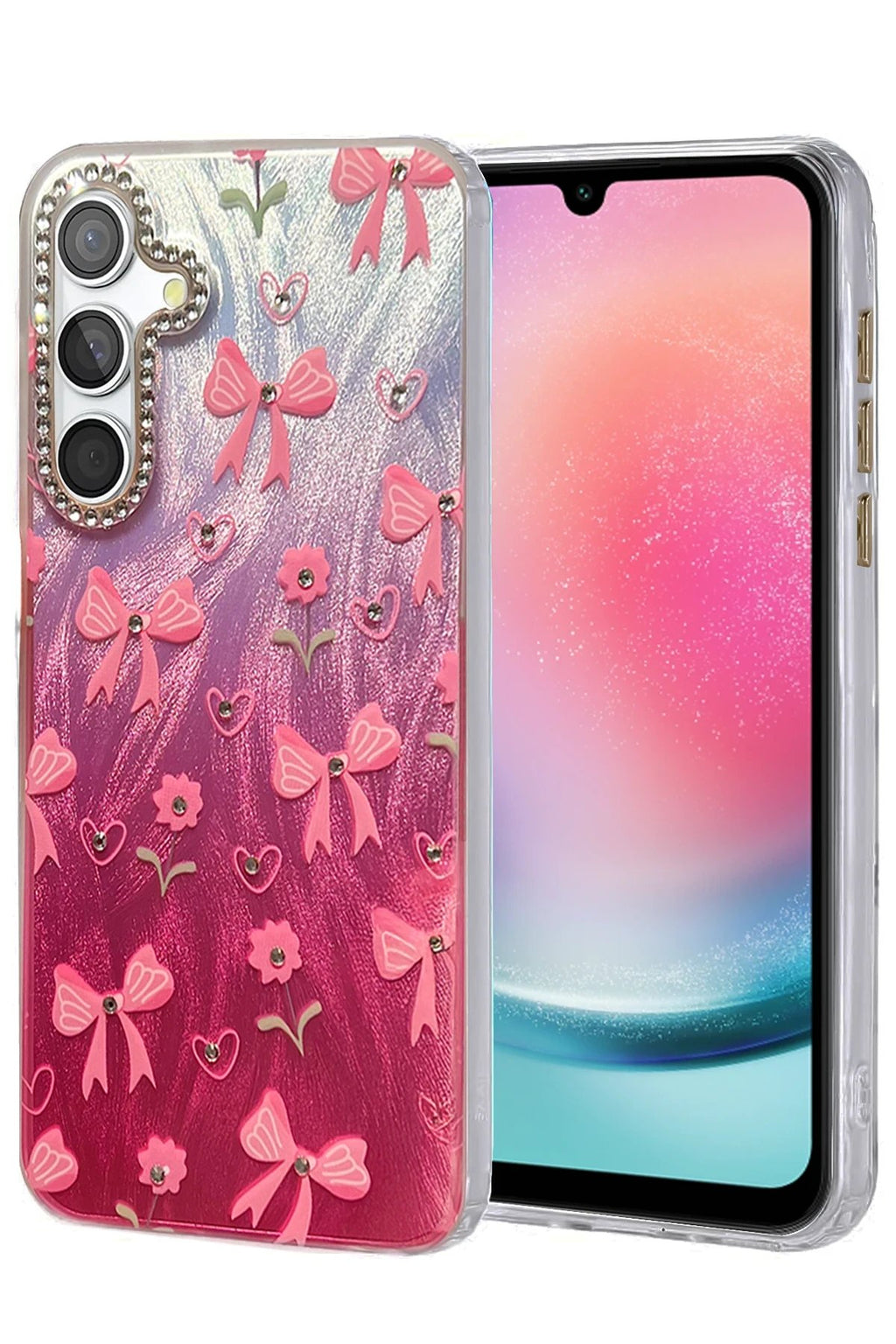 Samsung Galaxy A24 4G Kılıf Blade Aynalı Desenli Kapak - Desen 3-(5796)