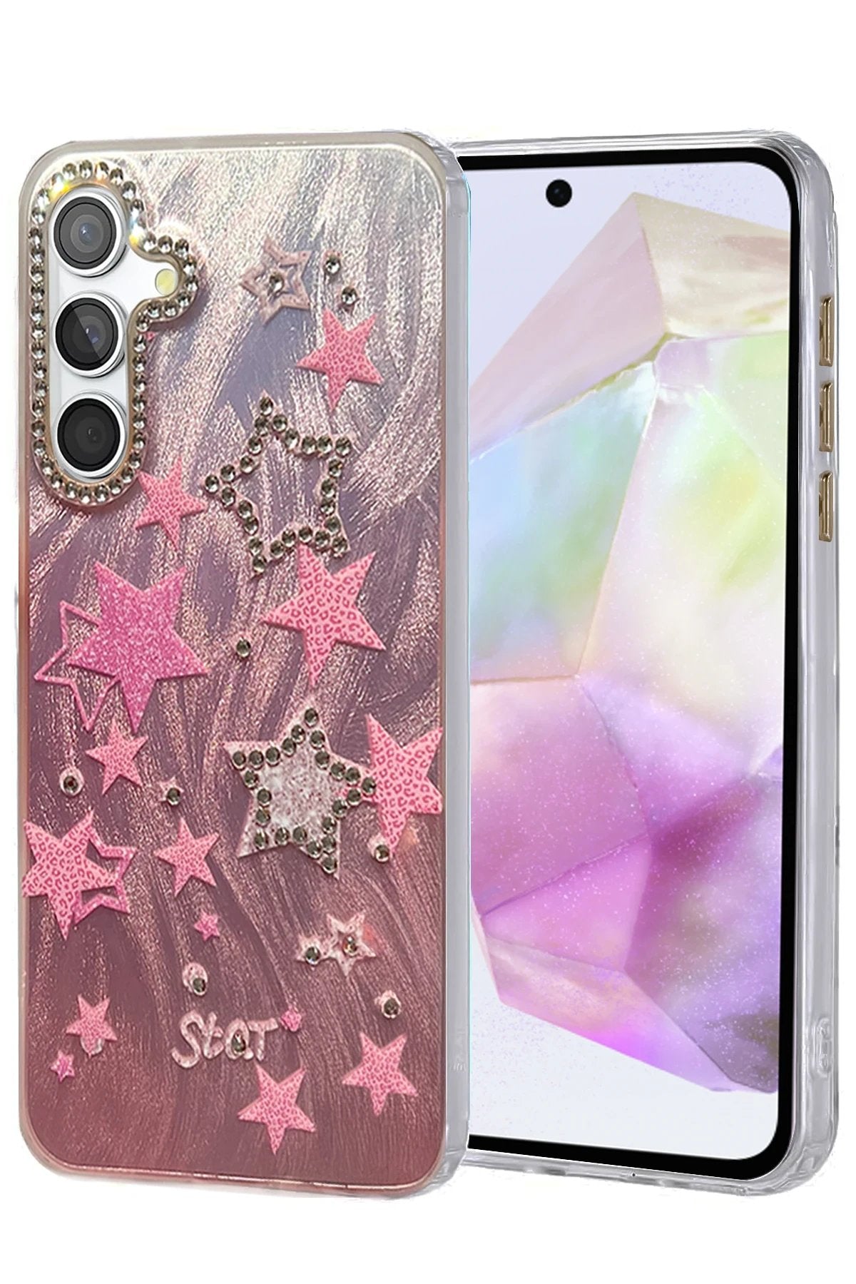 Samsung Galaxy A35 5G Kılıf Blade Aynalı Desenli Kapak - Desen 7-(5796)