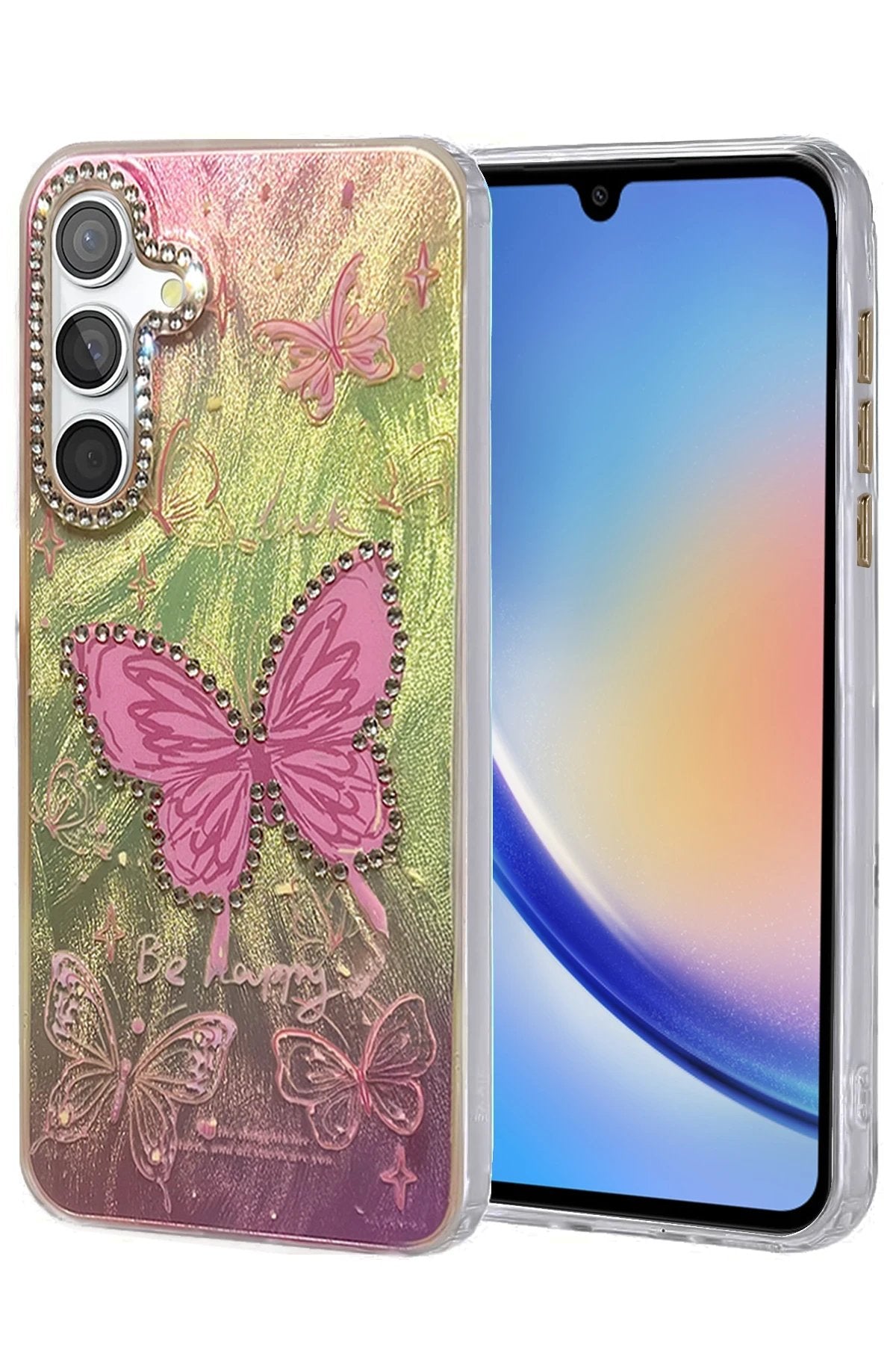 Samsung Galaxy A34 5G Kılıf Blade Aynalı Desenli Kapak - Desen 5-(5796)