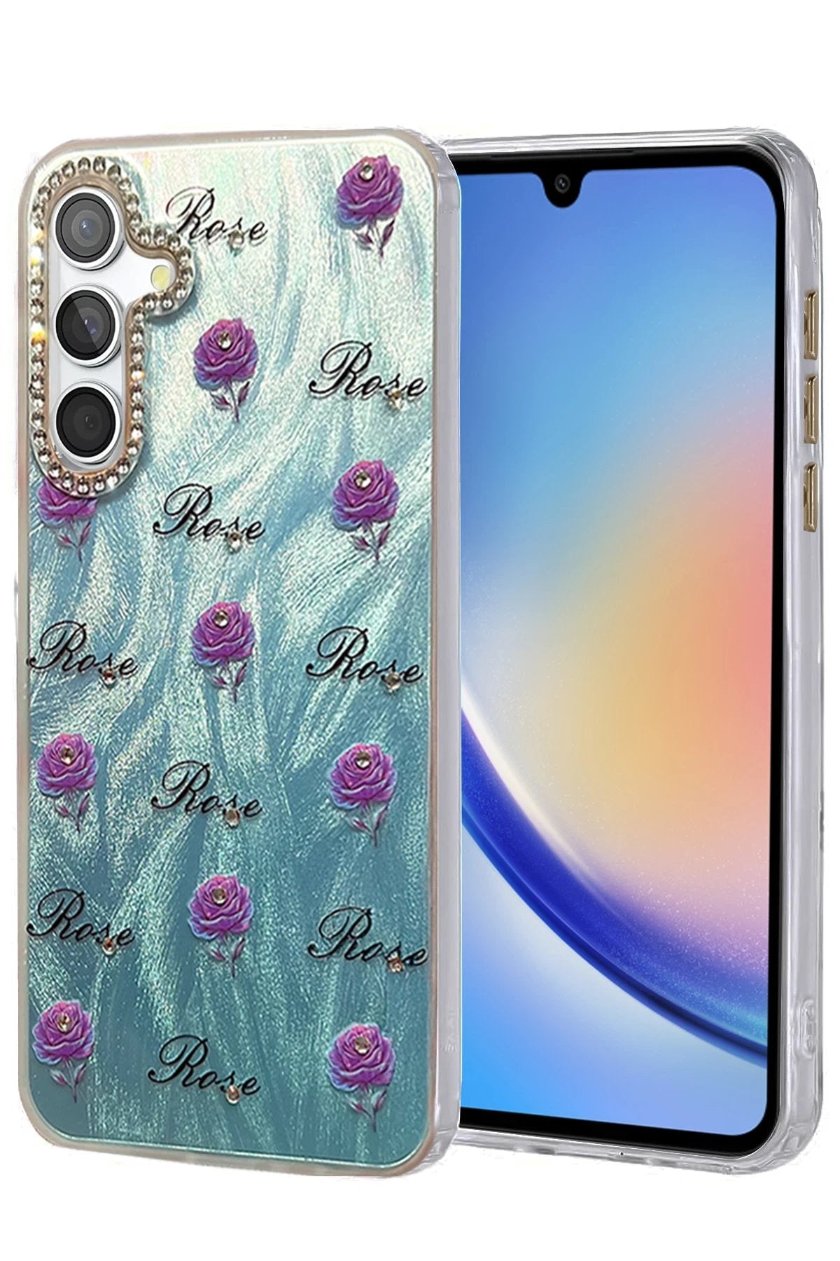 Samsung Galaxy A34 5G Kılıf Blade Aynalı Desenli Kapak - Desen 9-(5796)