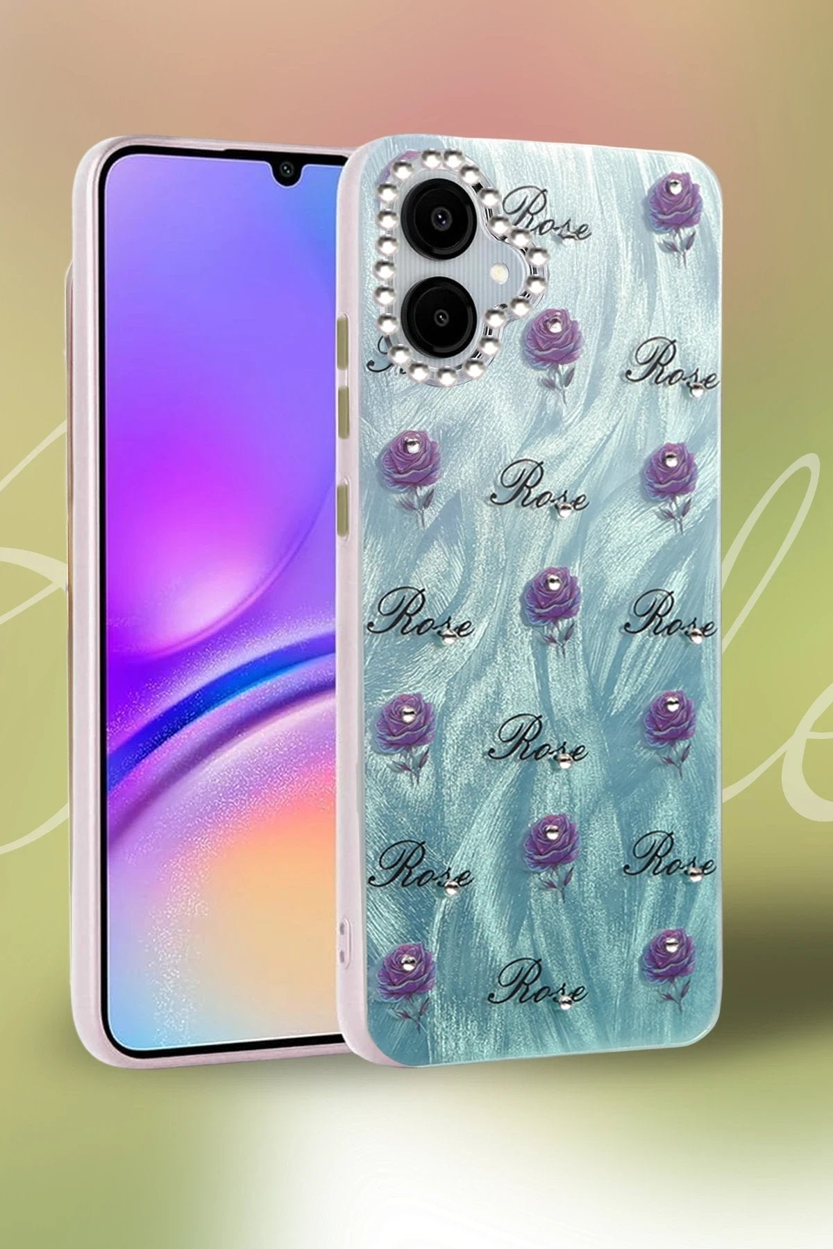 Samsung Galaxy A06 Kılıf Blade Aynalı Desenli Kapak - Desen 4-(5796)