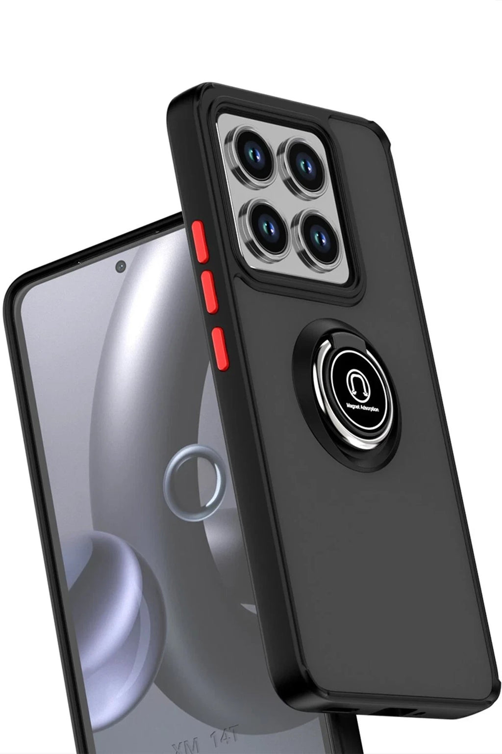 Xiaomi Mi 15 Kılıf Montreal Yüzüklü Silikon Kapak - Lacivert-(5796)