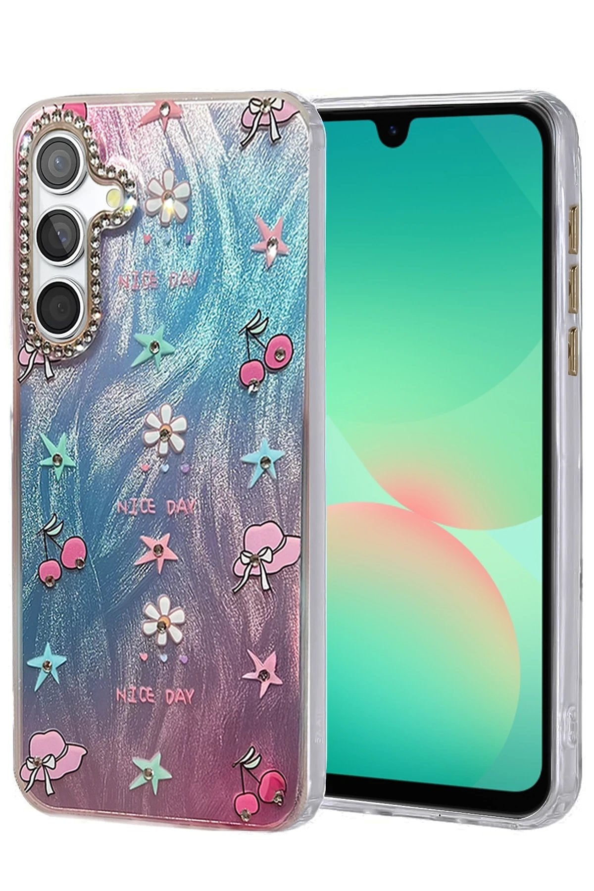 Samsung Galaxy A26 Kılıf Blade Aynalı Desenli Kapak - Desen 4-(5796)