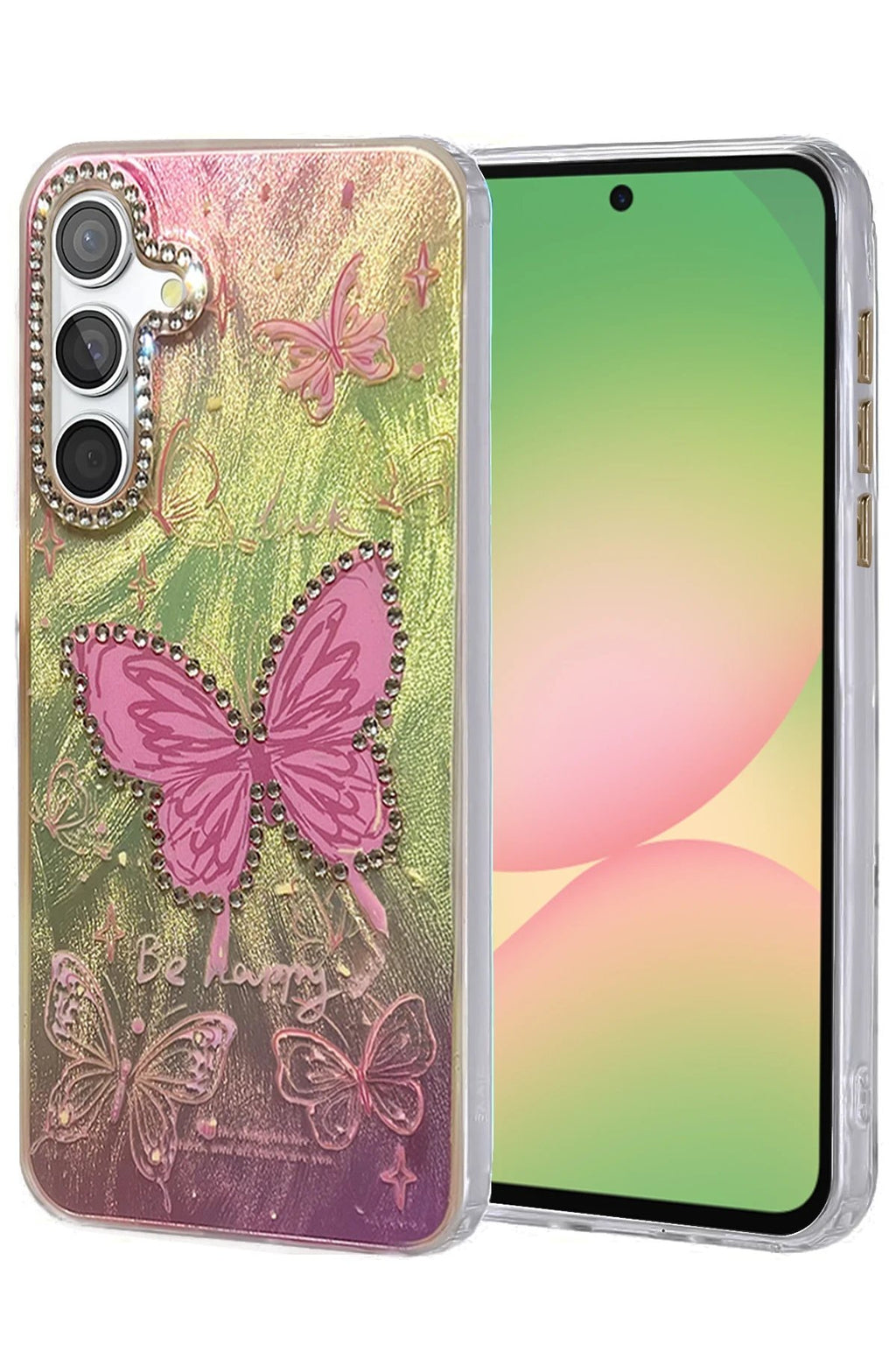 Samsung Galaxy A56 Kılıf Blade Aynalı Desenli Kapak - Desen 5-(5796)