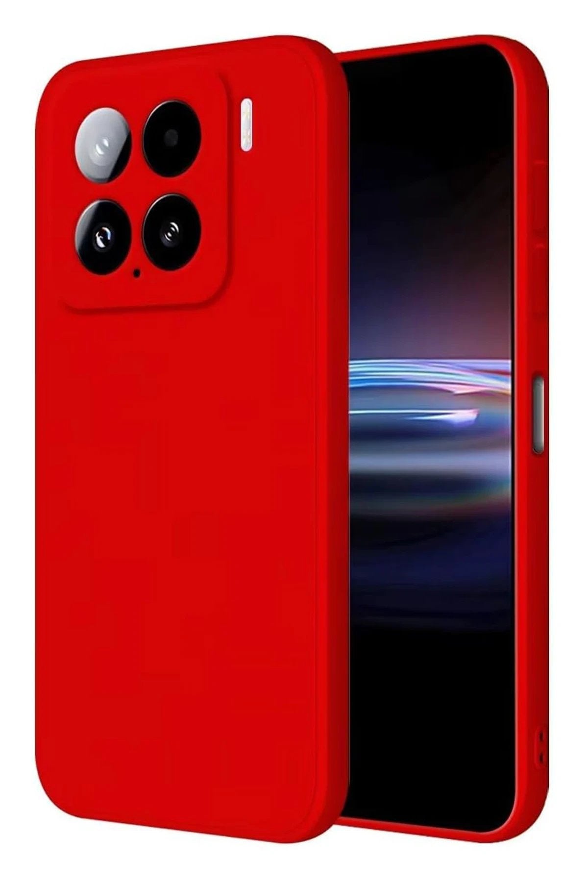 Xiaomi Mi 15 Kılıf Nano içi Kadife Silikon - Kırmızı-(5796)