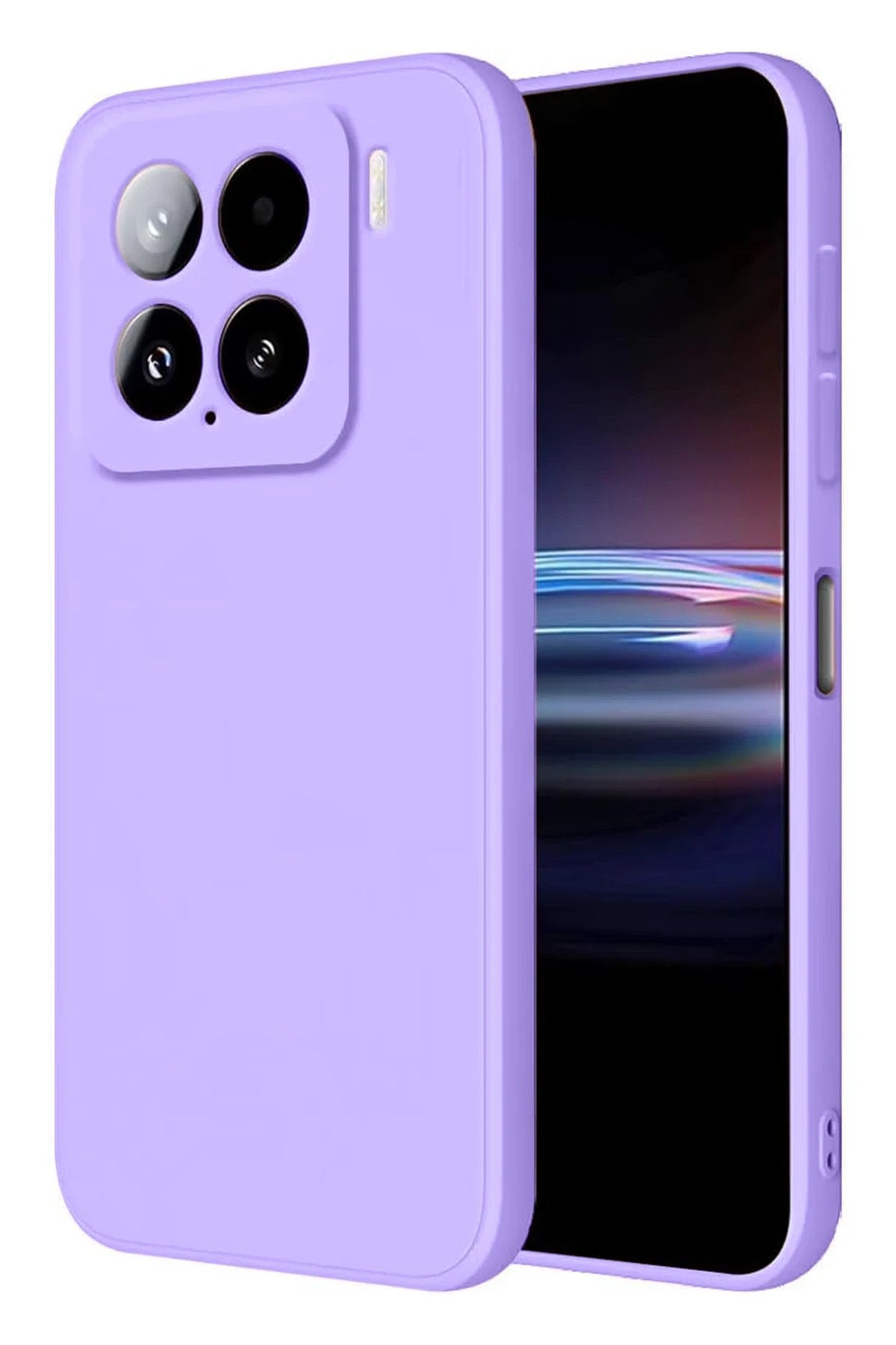 Xiaomi Mi 15 Kılıf Nano içi Kadife Silikon - Lila-(5796)