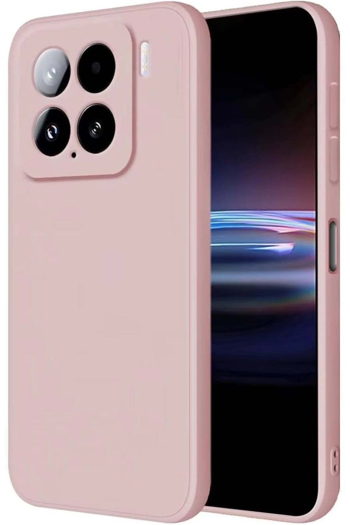 Xiaomi Mi 15 Kılıf Nano içi Kadife Silikon - Pudra-(5796)