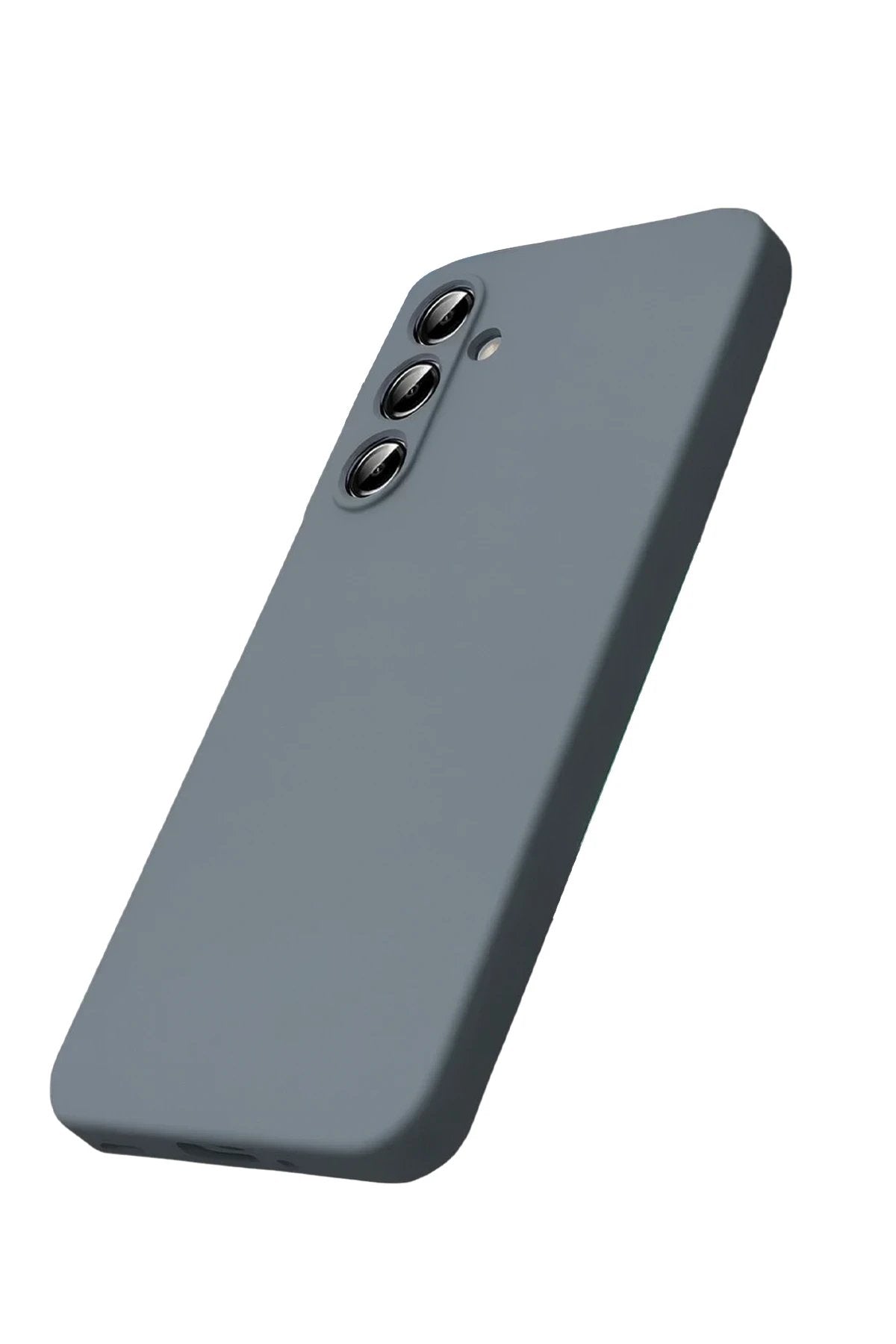 Samsung Galaxy S25 FE Kılıf Nano içi Kadife Silikon - Gri-(5796)