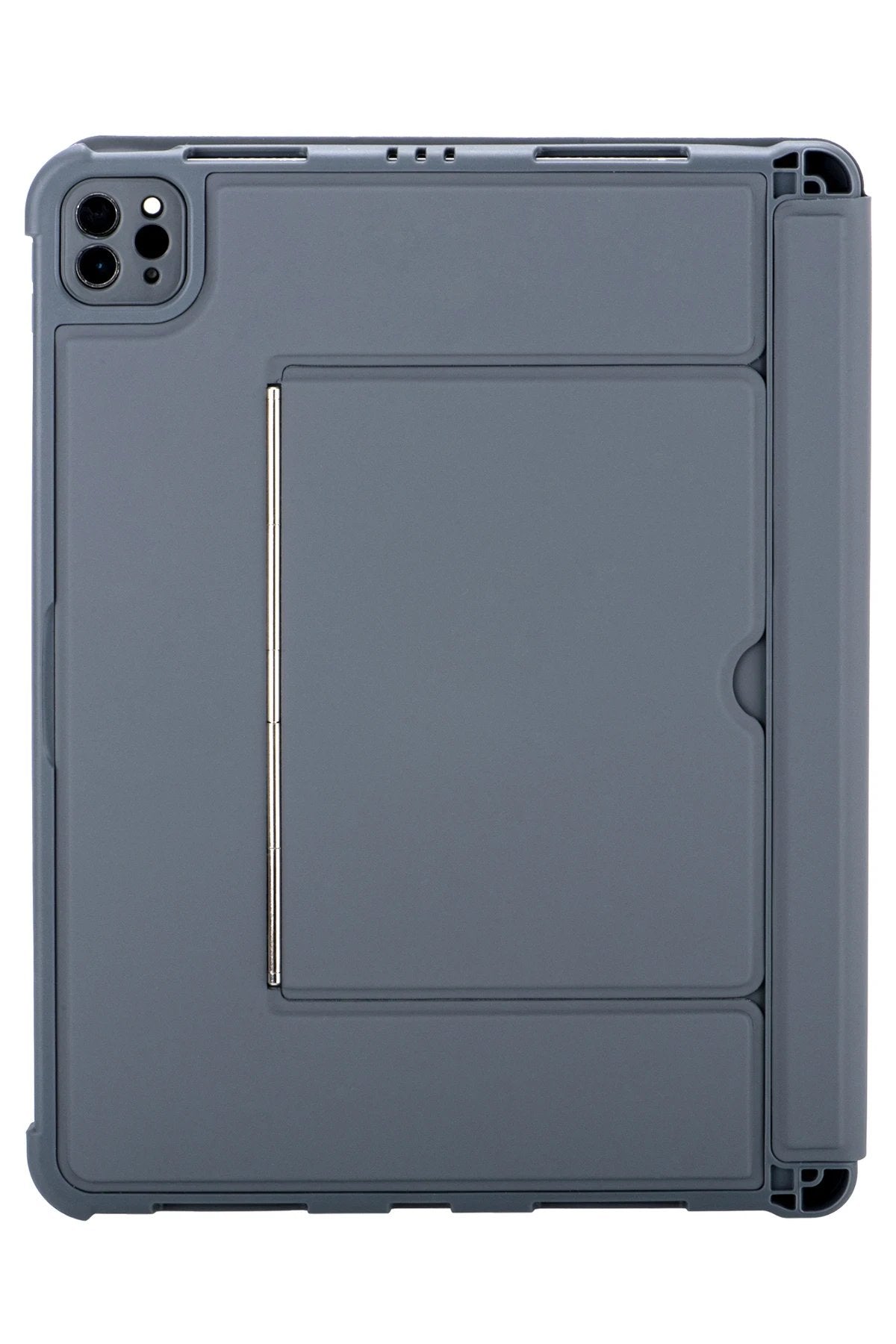 T5504D iPad Pro 11 (2024) Kılıf Palermo Ledli Klavyeli Standlı Tablet Kılıfı - Siyah-(5796)