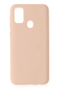 Samsung Galaxy M31 Kılıf Nano içi Kadife Silikon - Pudra-(5796)
