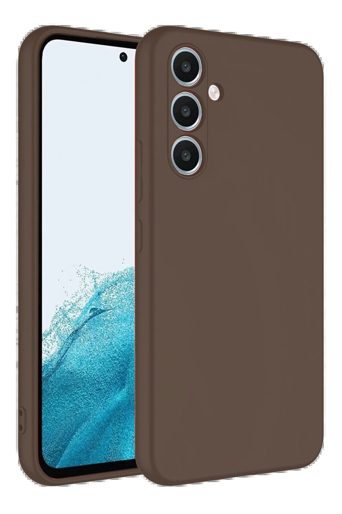 Samsung Galaxy A16 5G Kılıf First Silikon - Kahverengi-(5796)