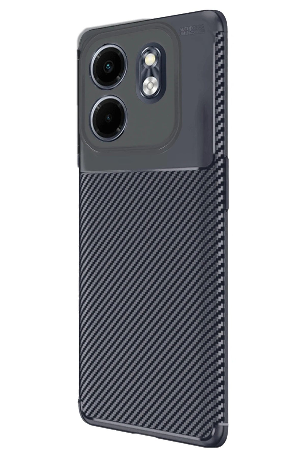 İnfinix Smart 9 Kılıf Auto Focus Karbon Kapak - Lacivert-(5796)