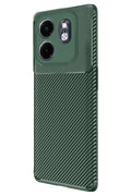 İnfinix Smart 9 Kılıf Auto Focus Karbon Kapak - Koyu Yeşil-(5796)