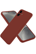 Samsung Galaxy A06 Kılıf First Silikon - Bordo-(5796)