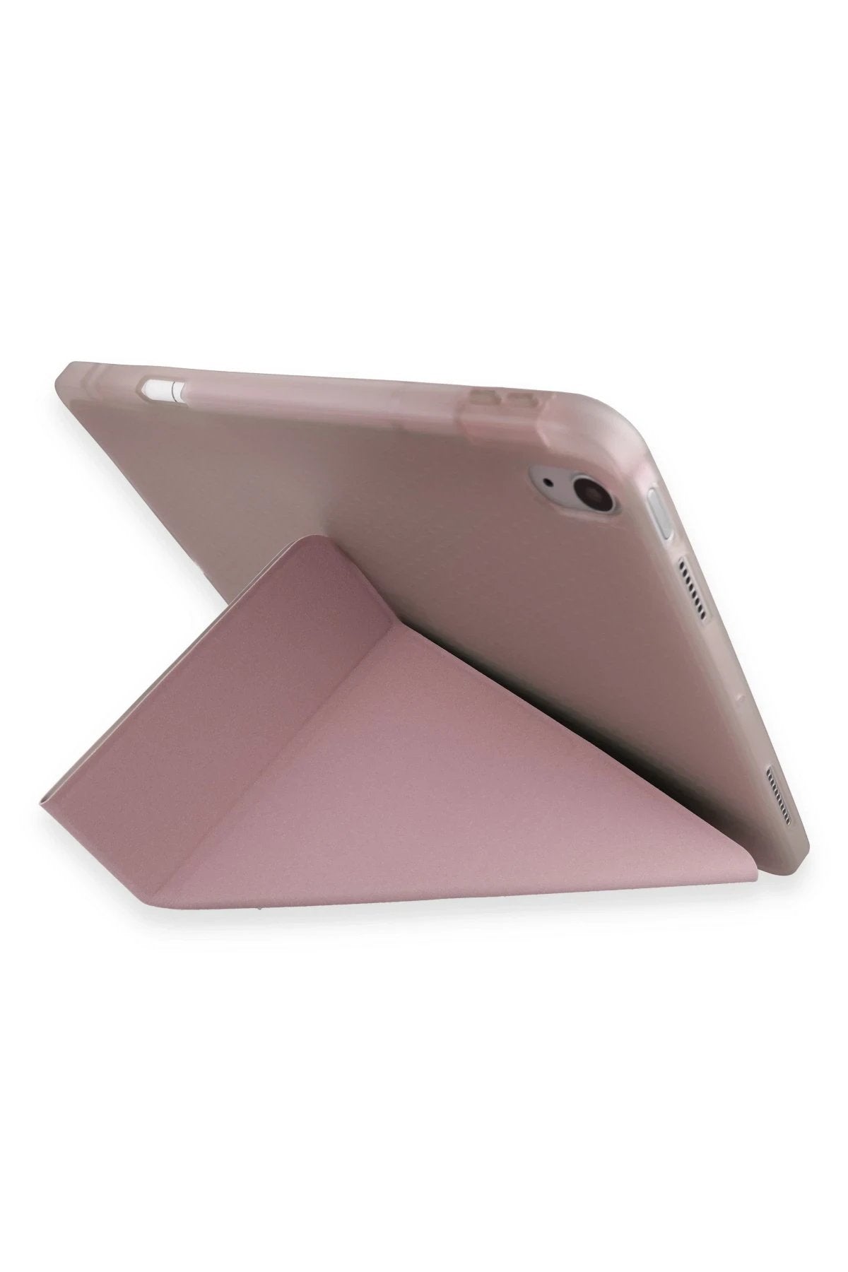 Huawei Honor Pad V9 Kılıf Kalemlikli Mars Tablet Kılıfı - Rose Gold-(5796)