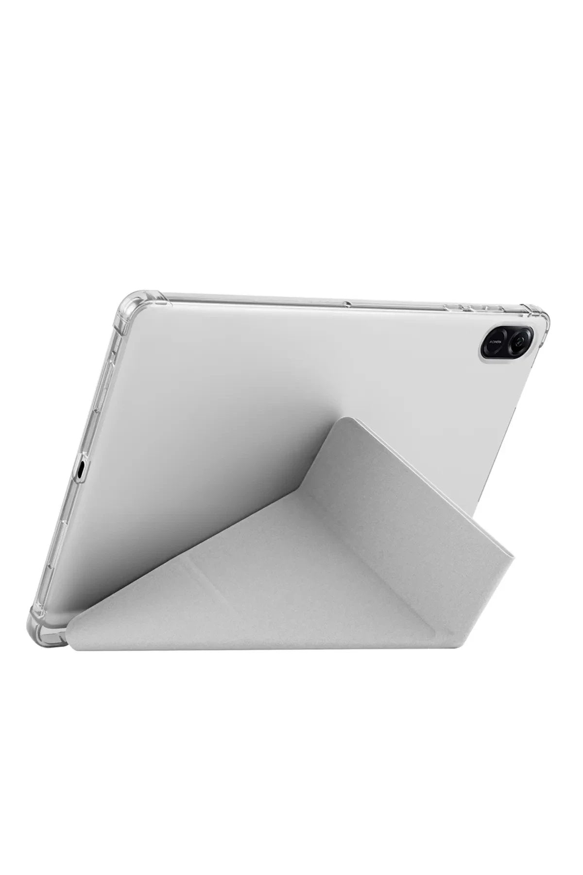 Huawei Honor Pad V9 Kılıf Kalemlikli Mars Tablet Kılıfı - Gri-(5796)