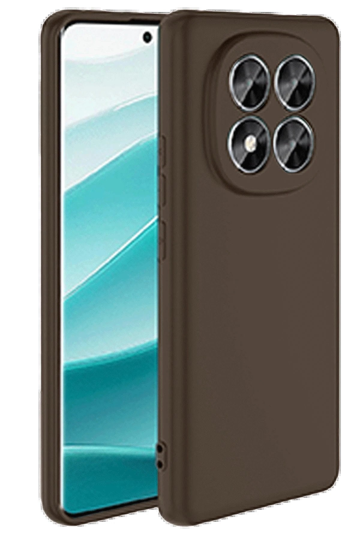 Xiaomi Redmi Note 14 Pro 5G Kılıf First Silikon - Kahverengi-(5796)