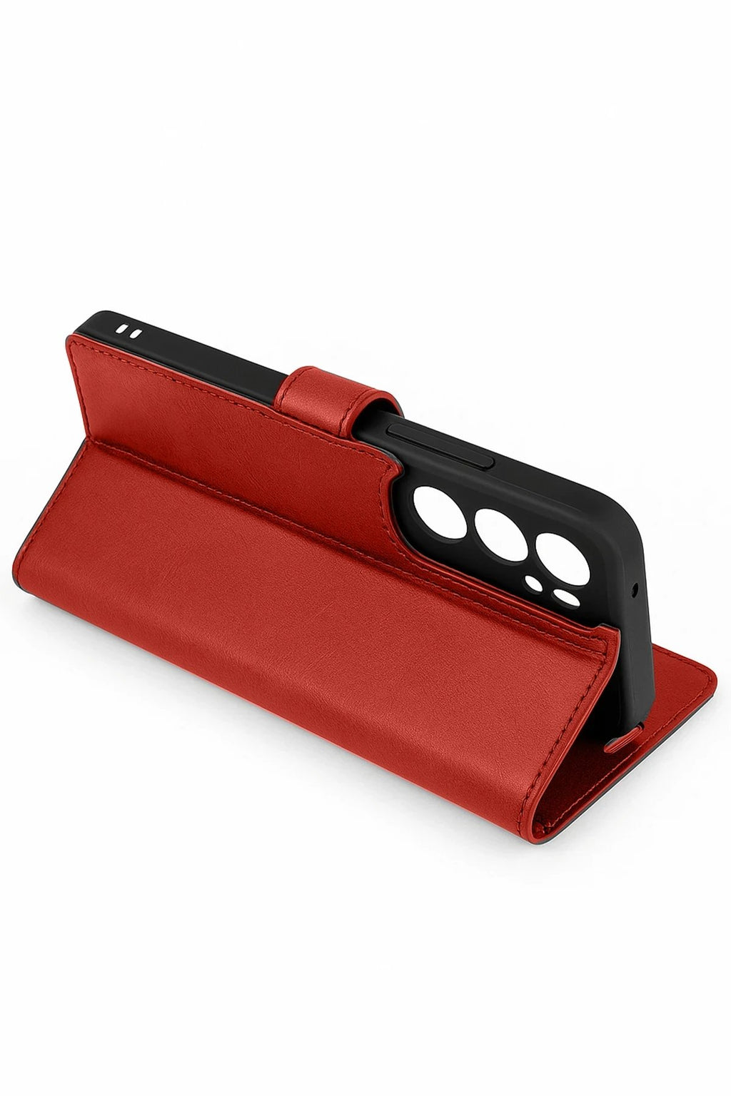 Samsung Galaxy S25 Edge Trend S Plus Kapaklı Kılıf - Kırmızı-(5796)