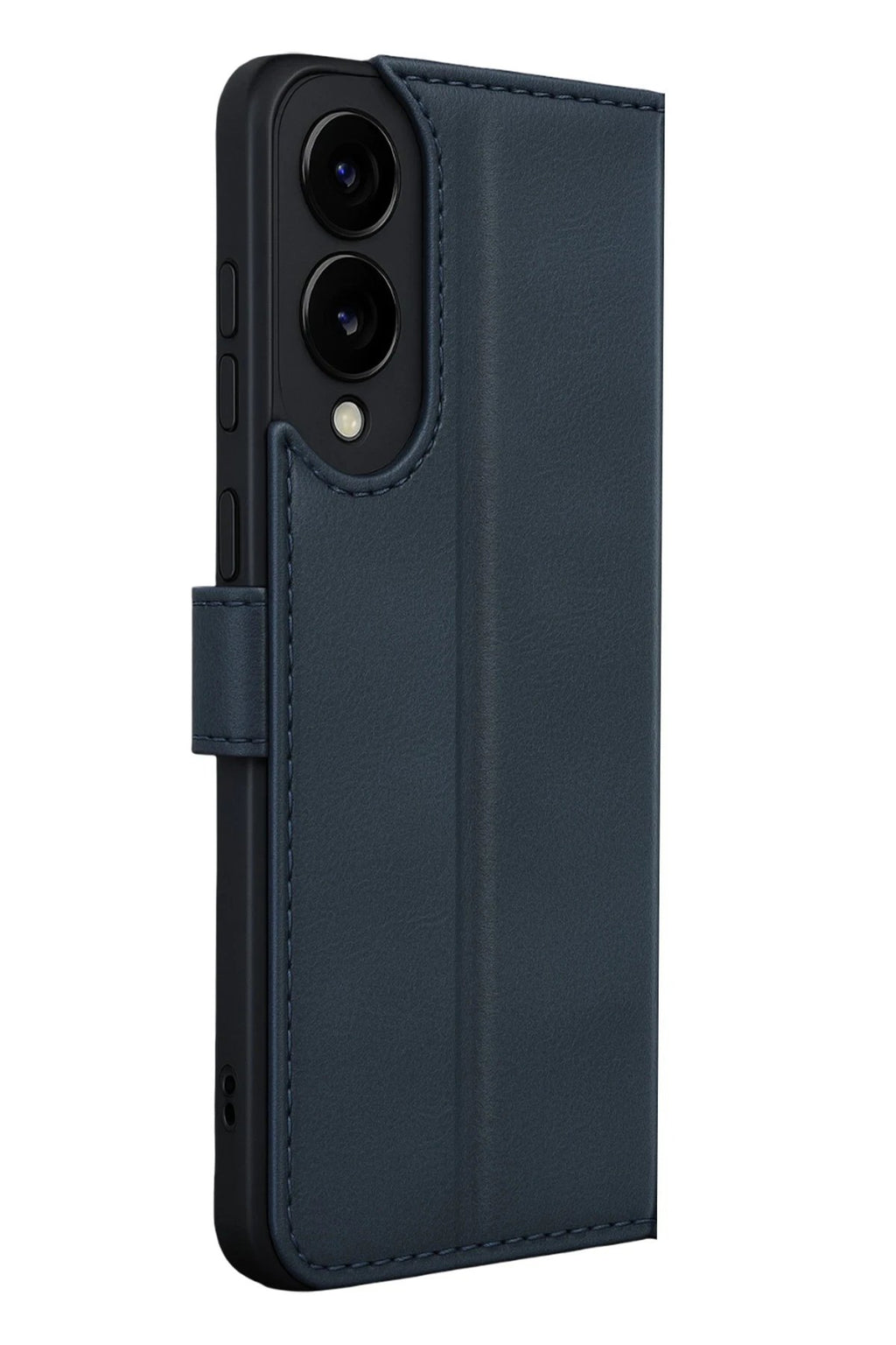 Samsung Galaxy S25 Edge Trend S Plus Kapaklı Kılıf - Lacivert-(5796)