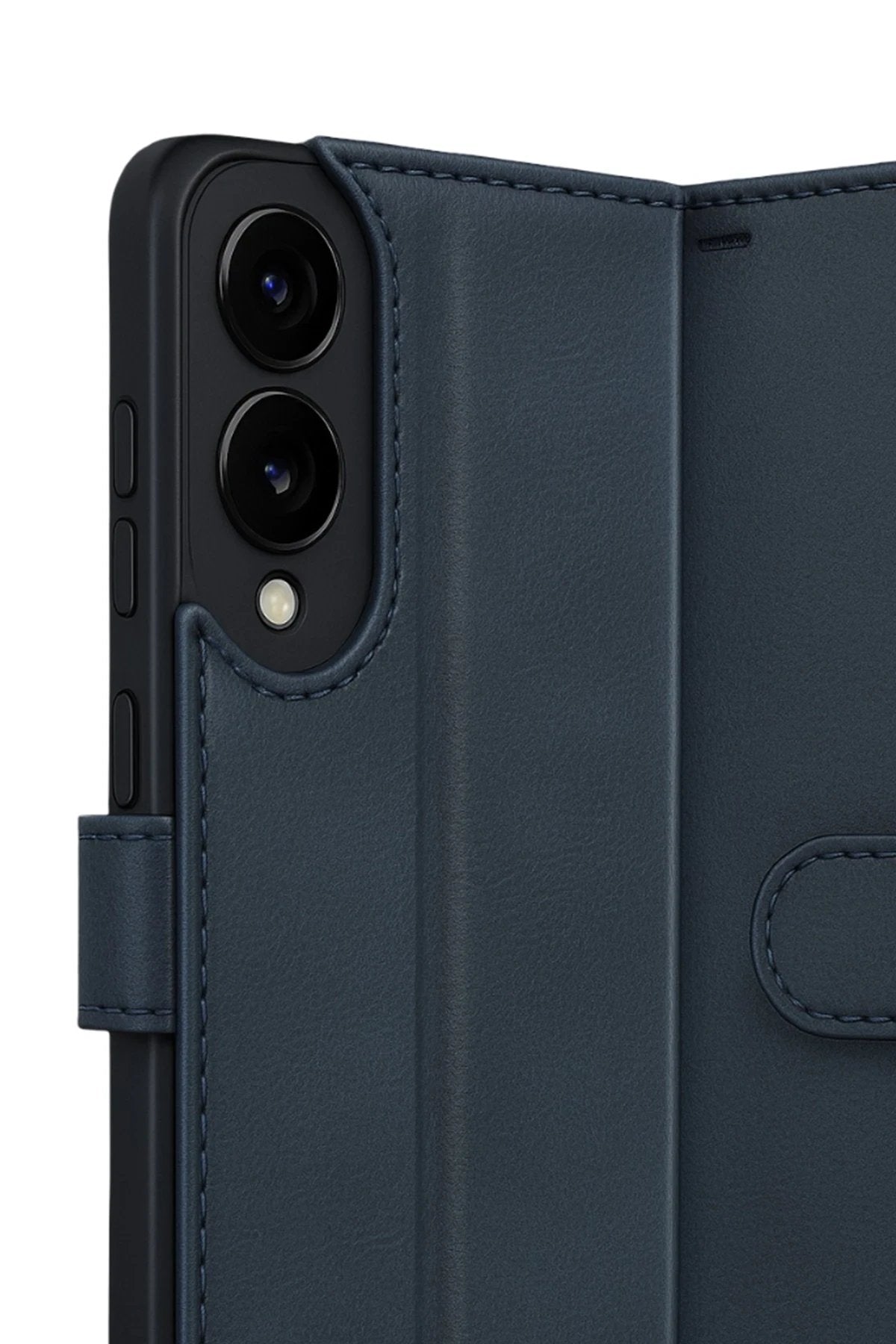 Samsung Galaxy S25 Edge Trend S Plus Kapaklı Kılıf - Lacivert-(5796)