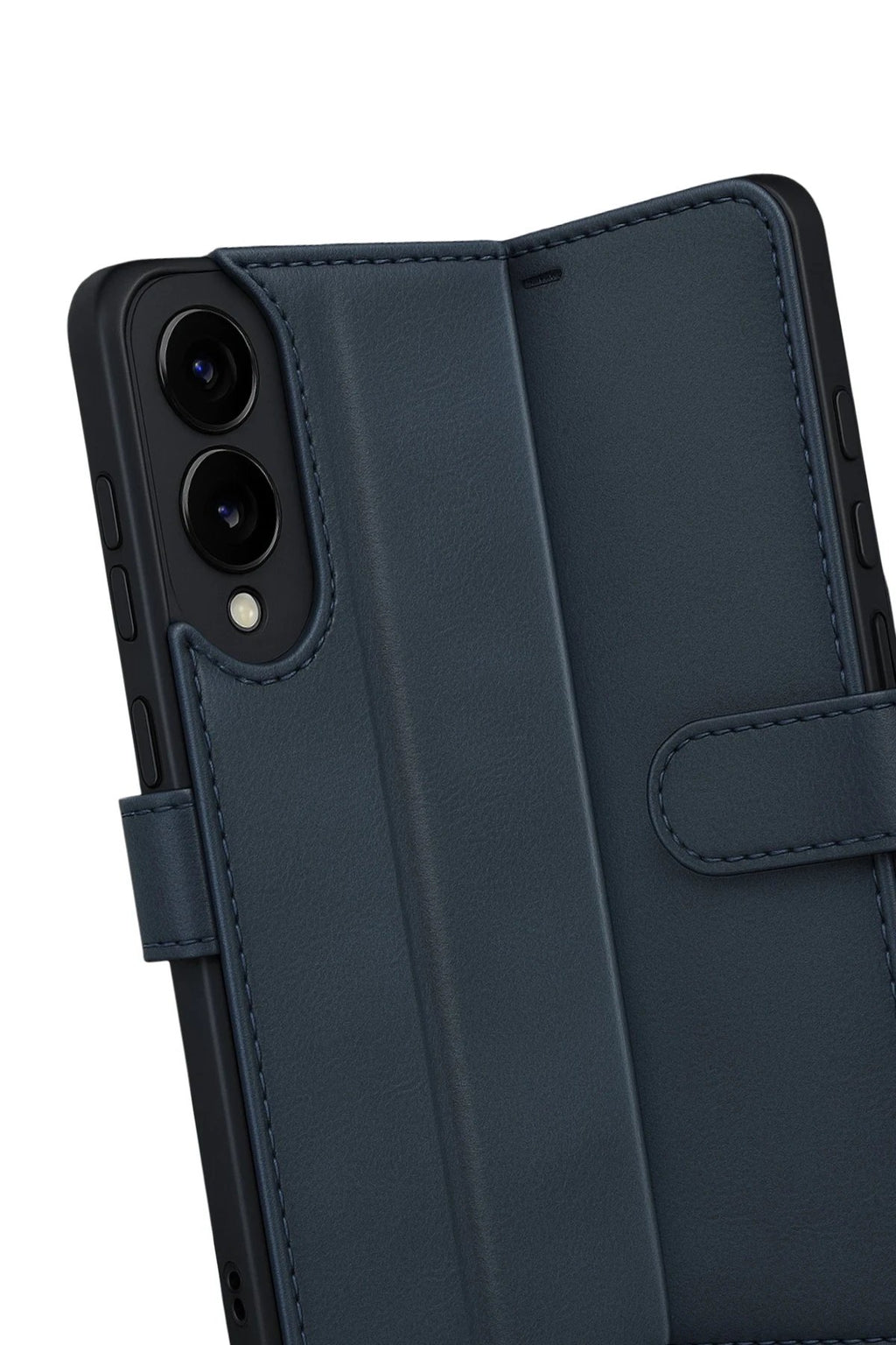 Samsung Galaxy S25 Edge Trend S Plus Kapaklı Kılıf - Lacivert-(5796)