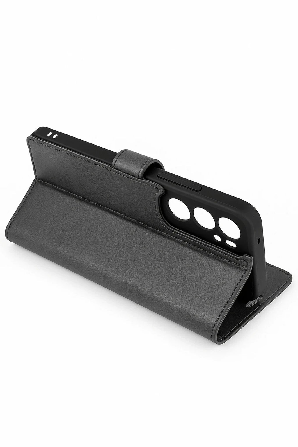 Samsung Galaxy S25 Edge Trend S Plus Kapaklı Kılıf - Siyah-(5796)